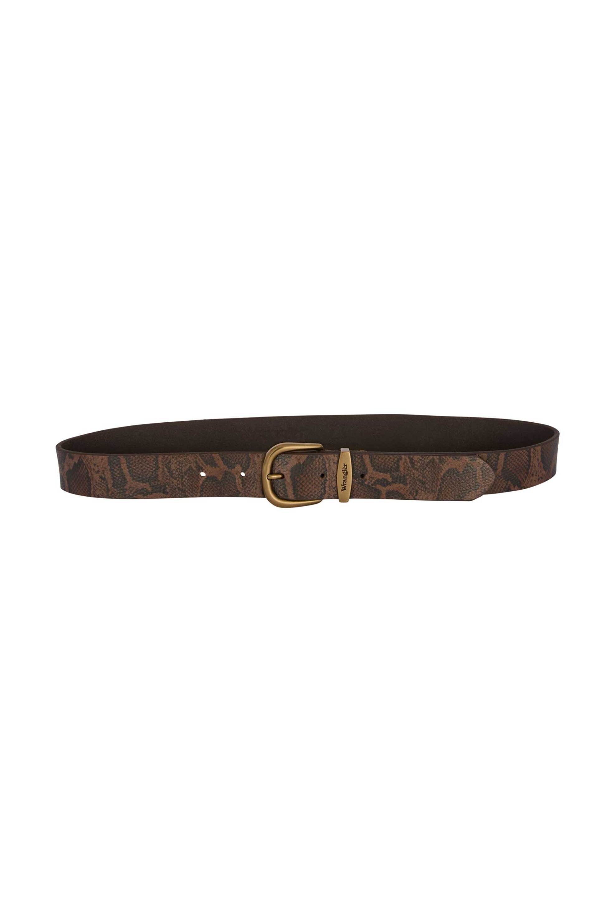 Wrangler® unisex δερμάτινη ζώνη με snake print