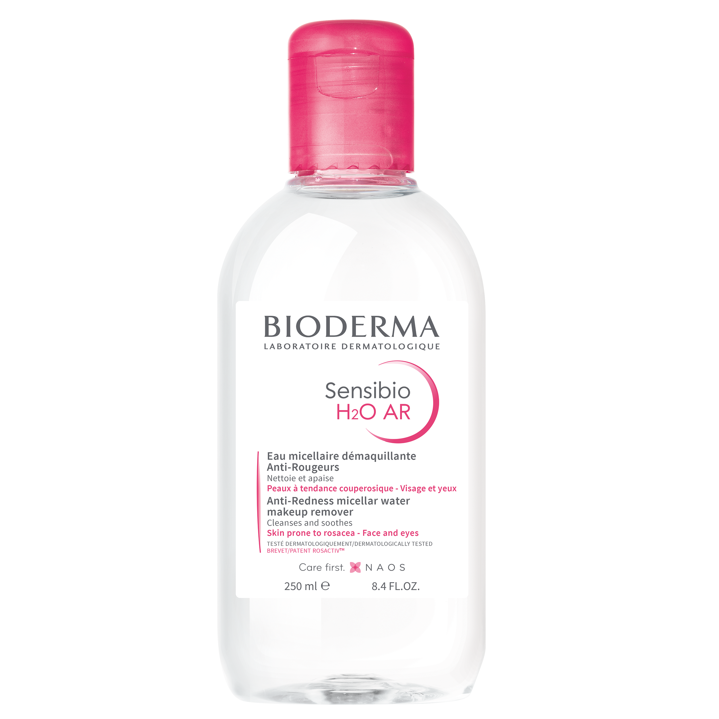 Bioderma Sensibio H2O AR Micellar Water Νερό Καθαρισμού & Ντεμακιγιάζ Προσώπου Ματιών & Χειλιών για Ευαίσθητες Επιδερμίδες με Τάση για Ερυθρότητα 250ml