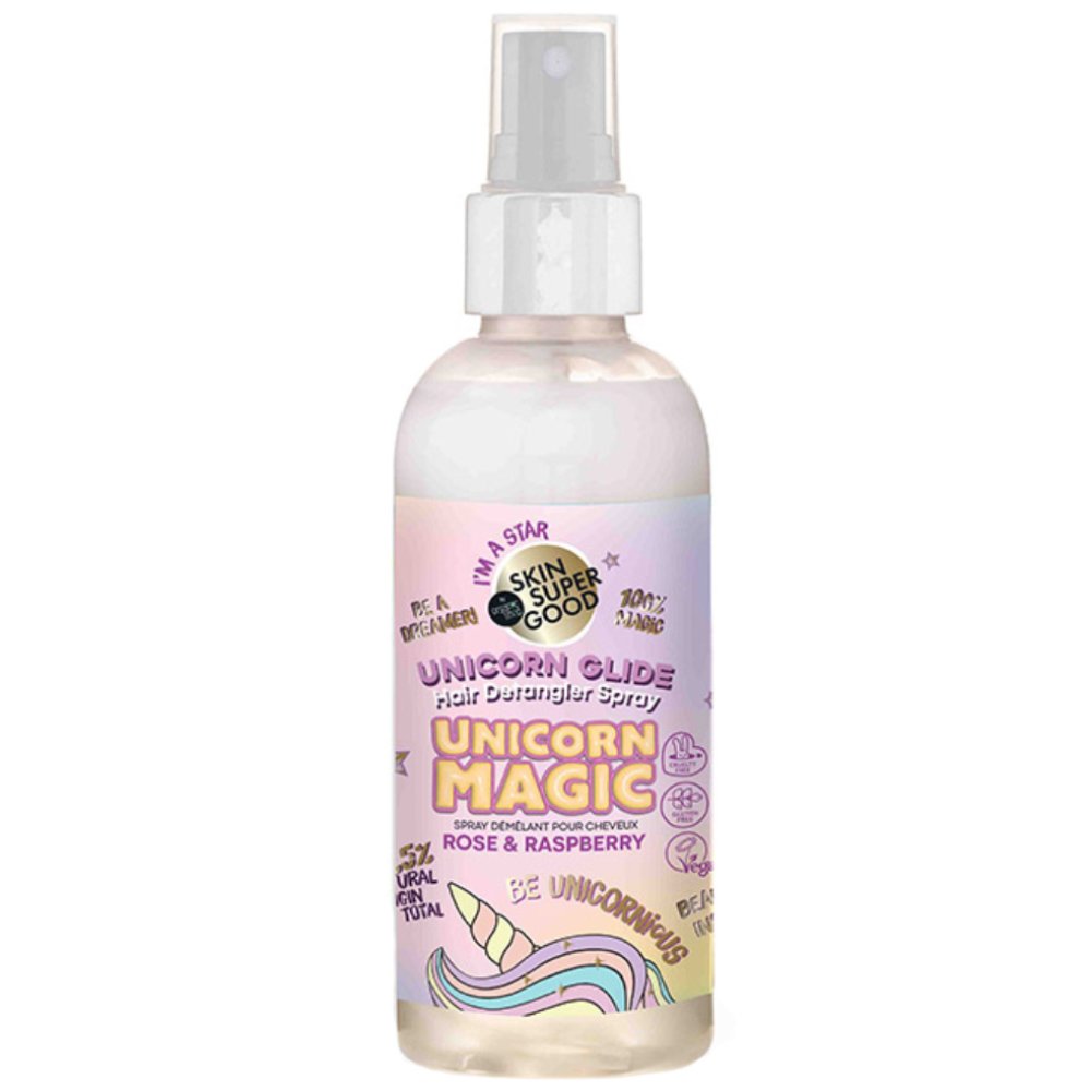 Organic Shop Unicorn Glide & Magic Rose & Raspberry Hair Detangler Spray Ενυδατικό Σπρέι μαλλιών με Άρωμα Τριαντάφυλλο & Βατόμουρο για Μπερδέμενα Μαλλιά & Κόμπους 170ml