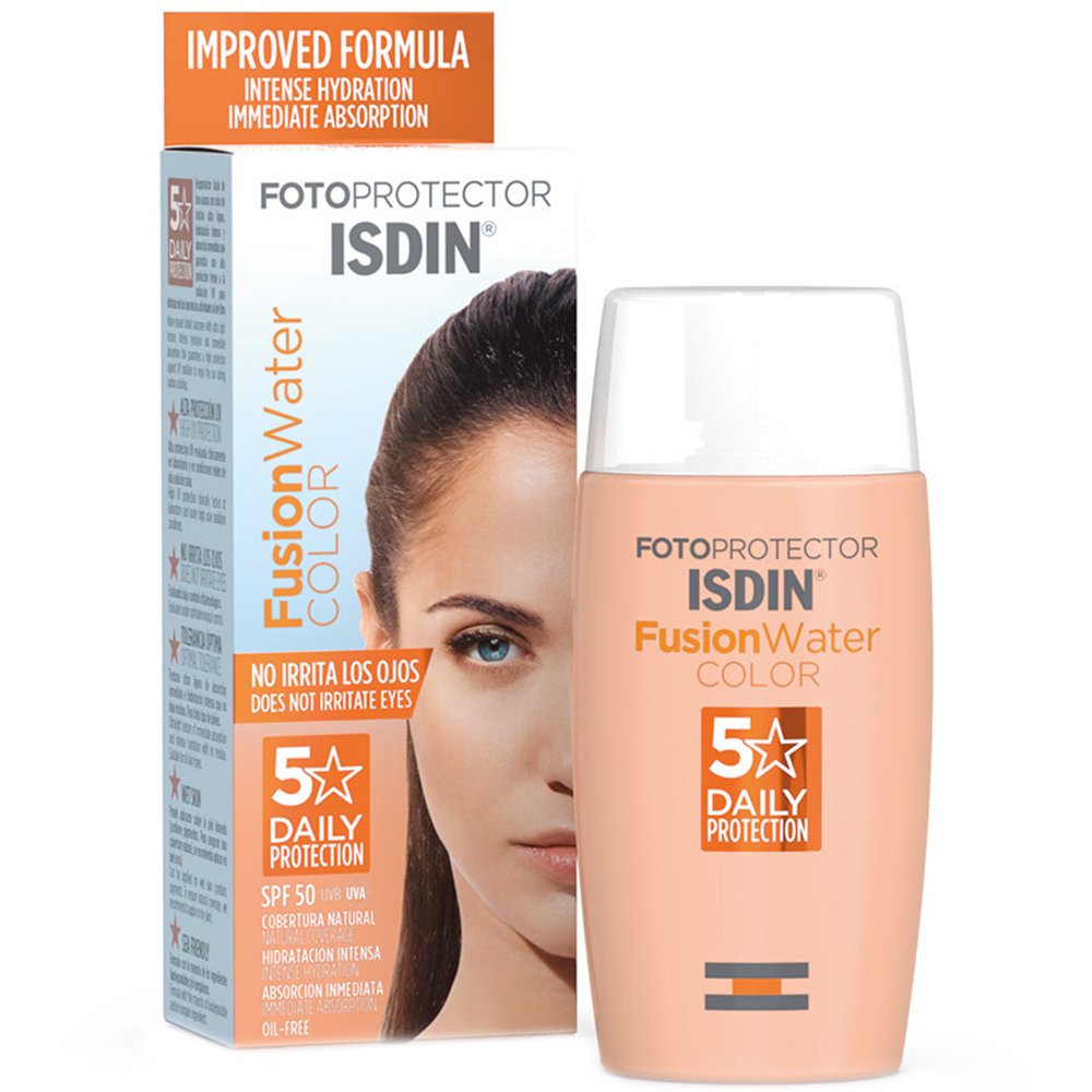 Isdin Fotoprotector Fusion Water Color Spf50 Αντηλιακό Γαλάκτωμα Ελαφριάς Υφής με Χρώμα & Υψηλό Δείκτη Προστασίας 50ml