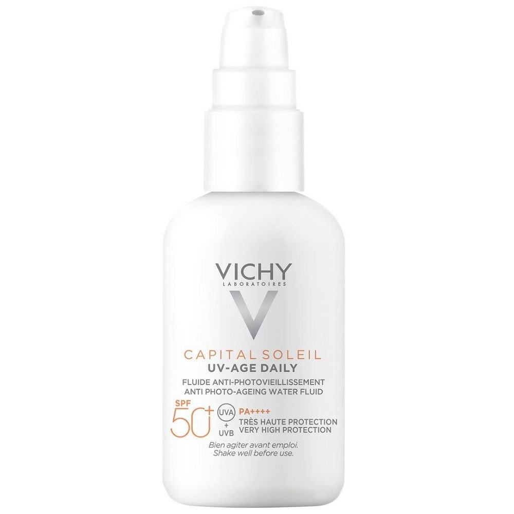 Vichy Capital Soleil UV- Age Daily Spf50+, Αντιρυτιδικό Αντηλιακό Πολύ Υψηλής Προστασίας Κατά της Φωτογήρανσης 40ml