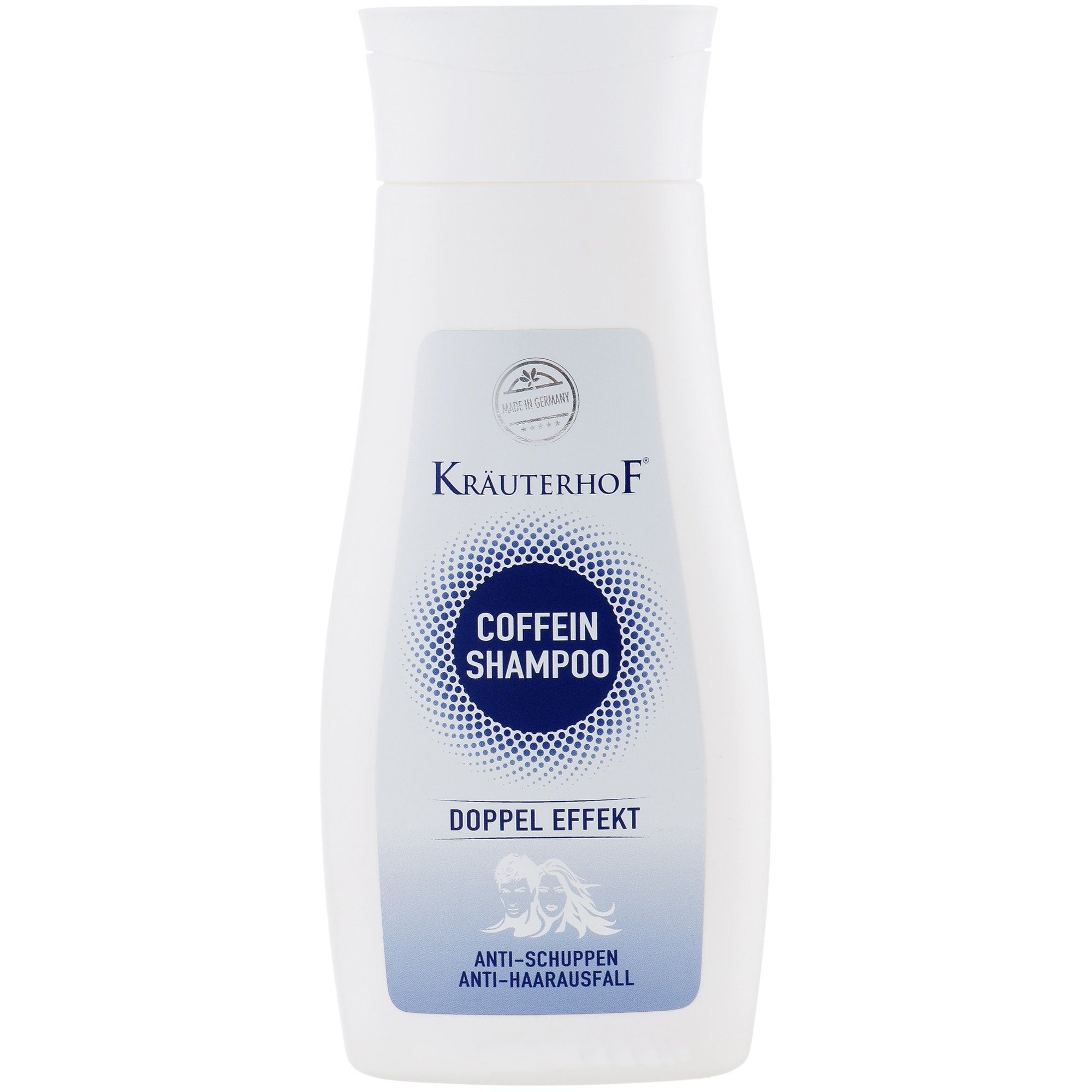 Krauterhof Coffein Shampoo Anti-Dandruff & Anti-Hairloss Σαμπουάν με Καφεΐνη Διπλής Δράσης Κατά της Πιτυρίδας & της Τριχόπτωσης 250ml