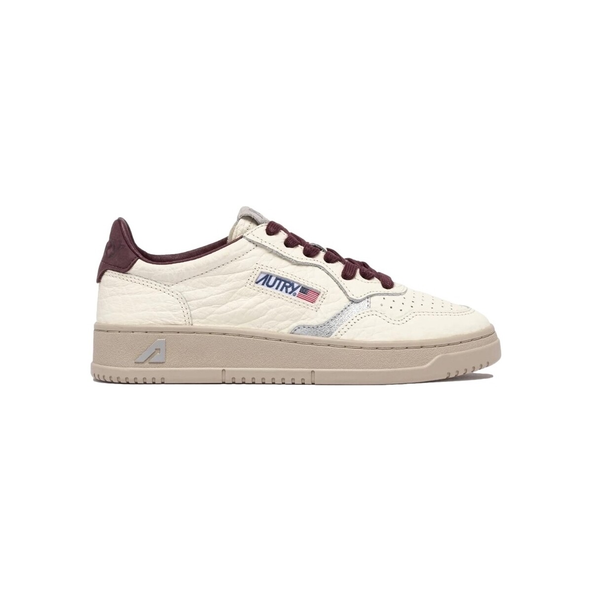 Sneakers Autry Medalist Low Leather W - Fig/Silver