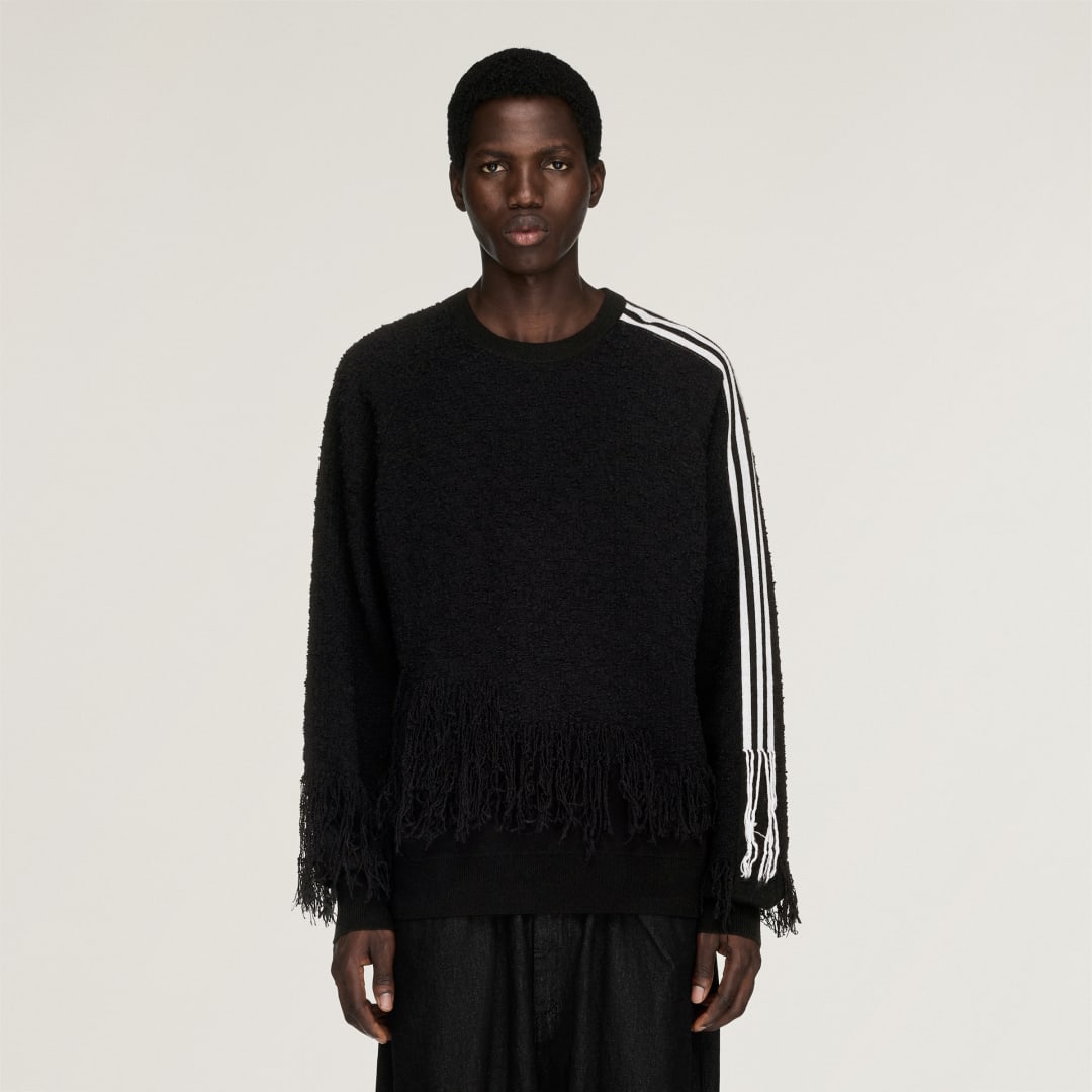 ΠΛΕΚΤΗ ΜΠΛΟΥΖΑ Y-3 3-STRIPES FRINGY
