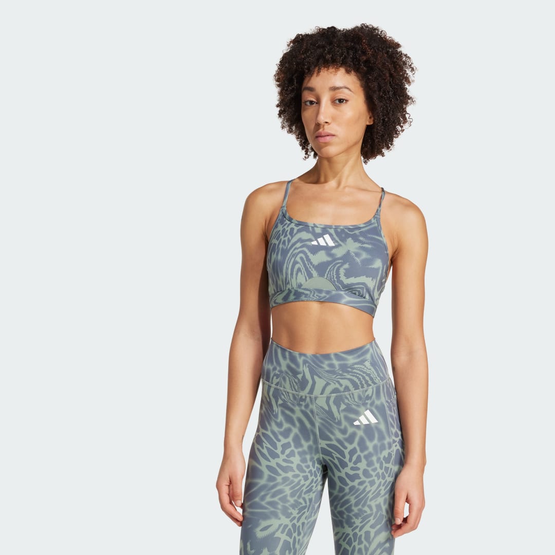Aeroreact Training Light Support 3-Stripes Bra