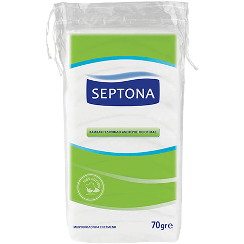 Septona Superior Quality Cotton Wool Pleat Υδρόφιλο Βαμβάκι Ανώτερης Ποιότητας 70gr