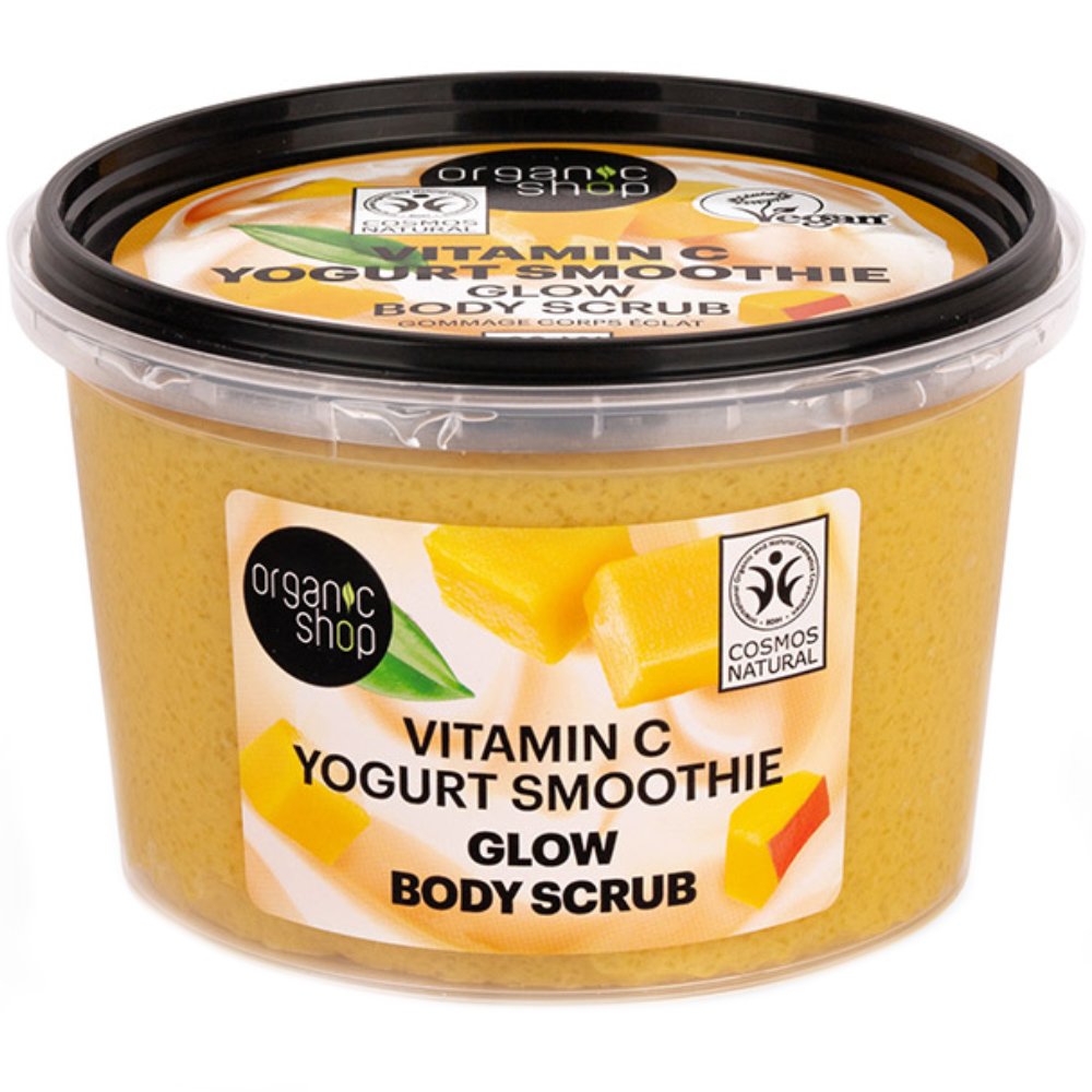 Organic Shop Glow Vitamin C Yogurt Smoothie Body Scrub Scrub Σώματος για Λάμψη με Βιταμίνη C Smothie Γιαουρτιού 250ml