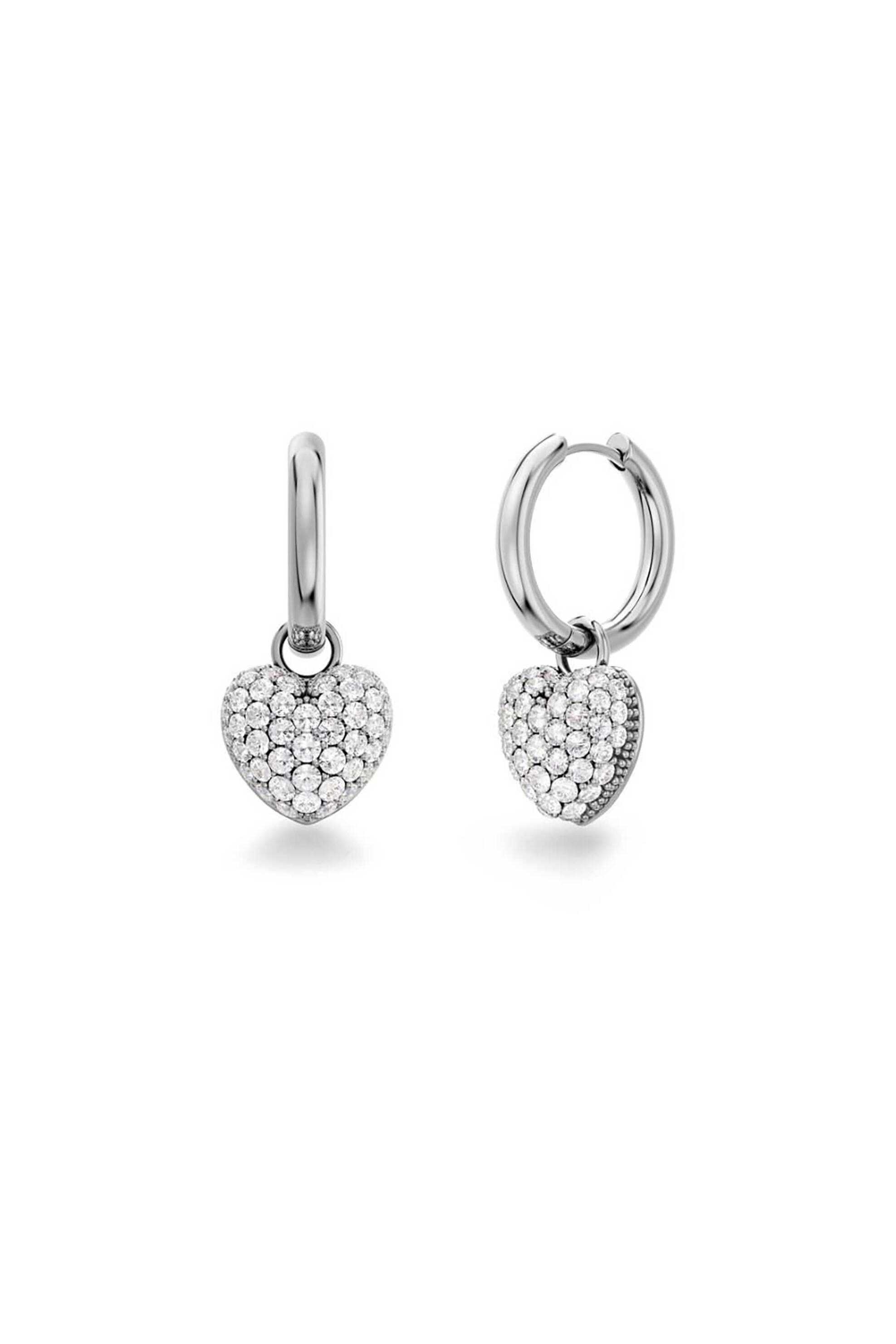 EDBLAD γυναικεία σκουλαρίκια "Heart Sparkle Silver"