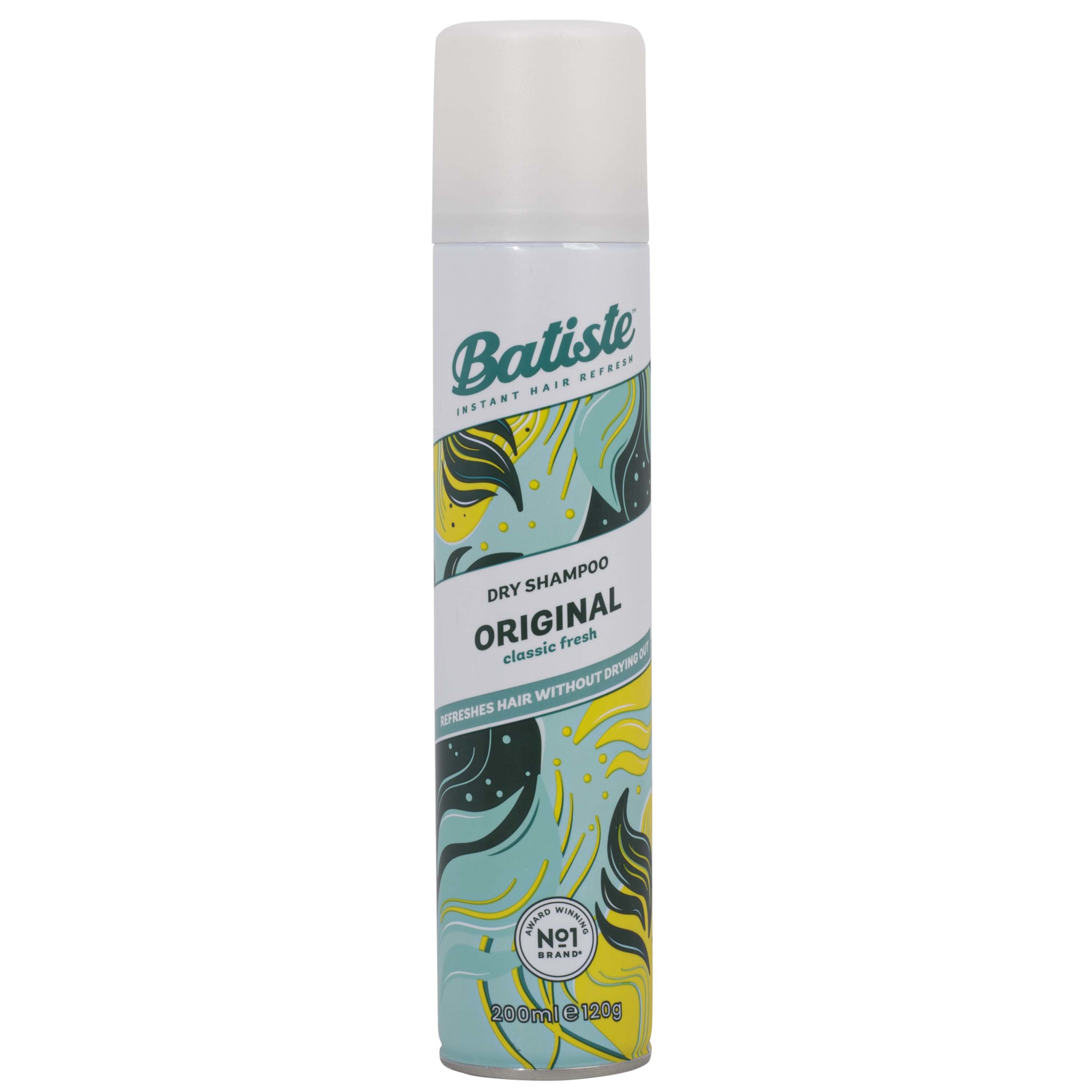 Batiste Original Classic Fresh Dry Shampoo Hair Ξηρό Σαμπουάν με Άρωμα από Ξύσμα Λεμονιού & Φρέσκα Λουλούδια 200ml