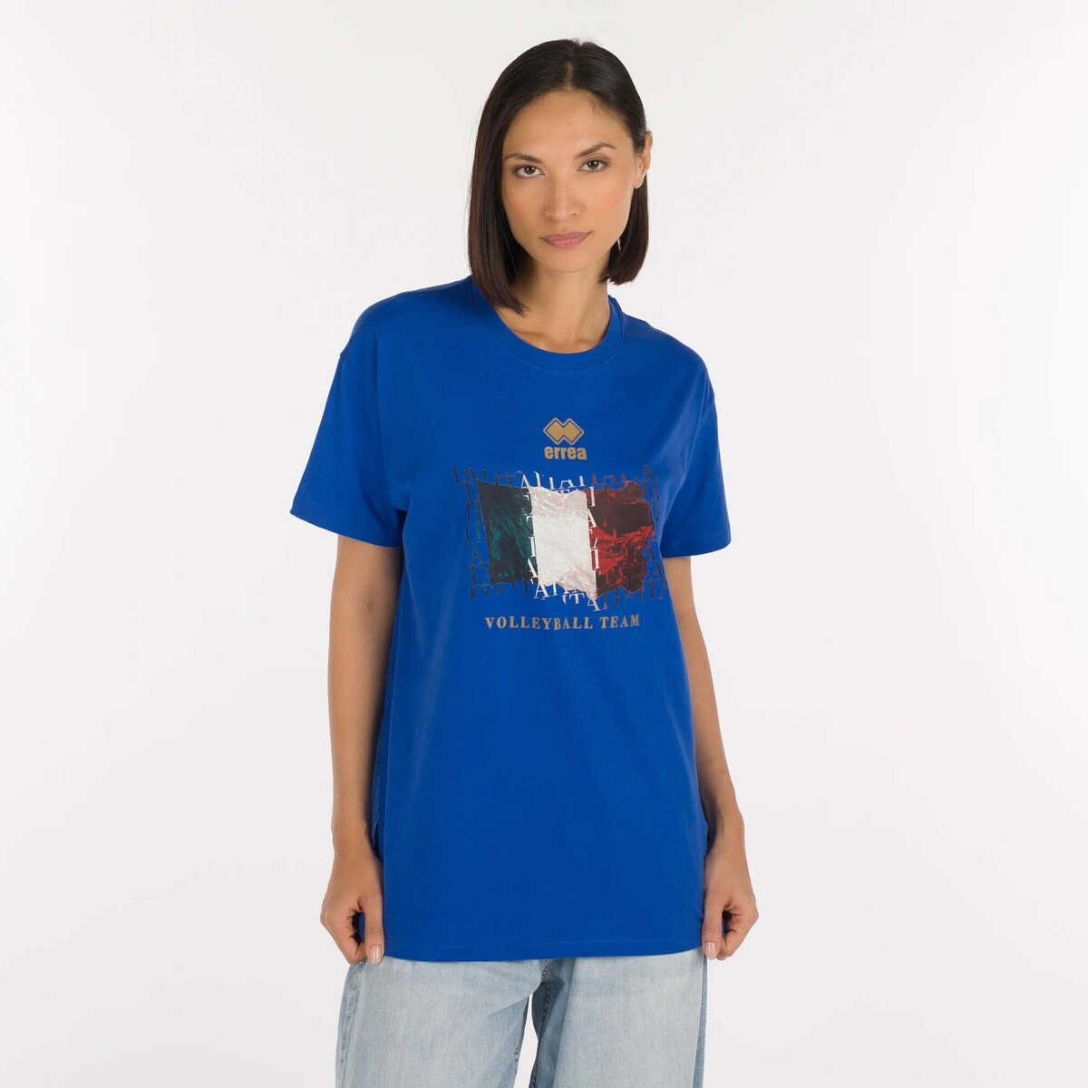 T-shirt με κοντά μανίκια Errea Naz. Italia Volley T-Shirt Ita Er 04 Mc Ad