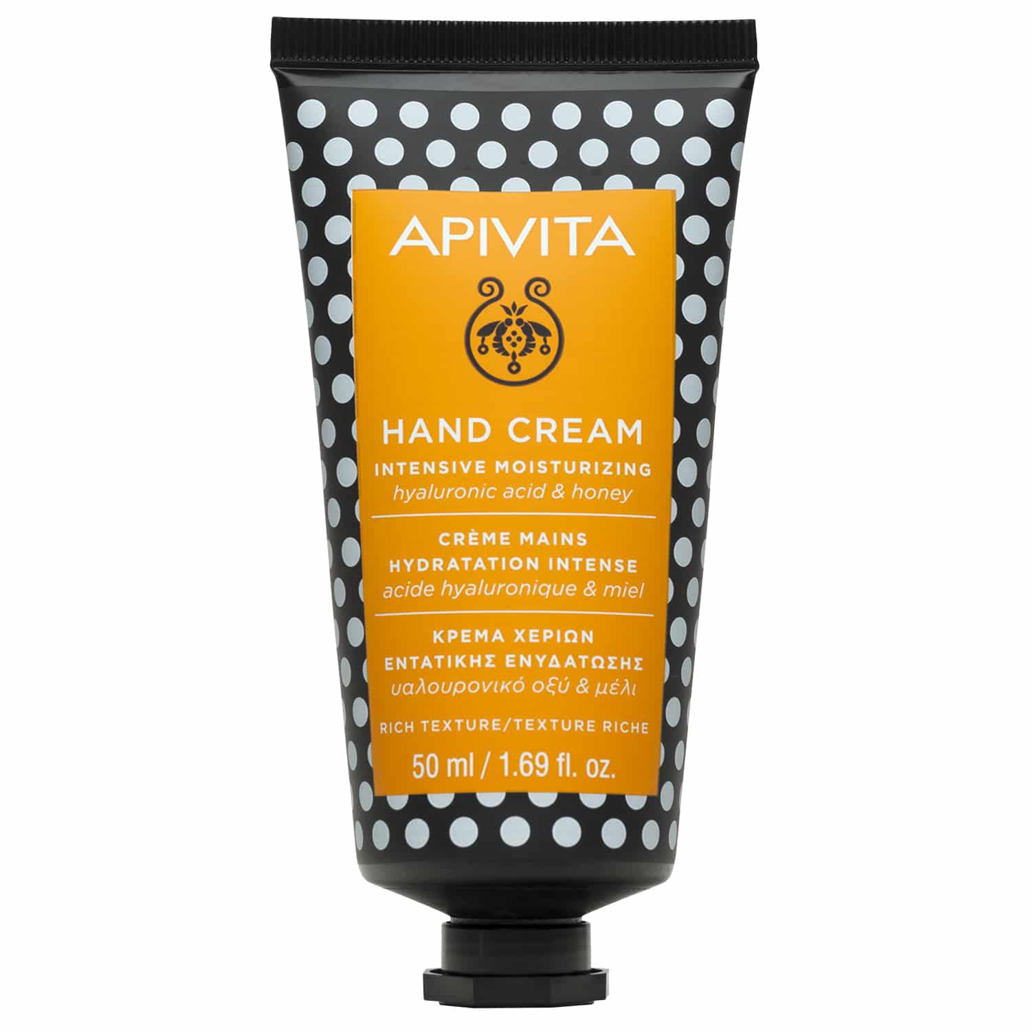 Apivita Intensive Moisutrizing Hand Cream Κρέμα Χεριών Εντατικής Ενυδάτωσης με Υαλουρονικό Οξύ & Μέλι 50ml