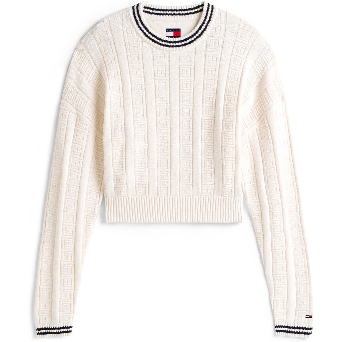 Πουλόβερ Tommy Jeans Tjw Boxy Flag Cable