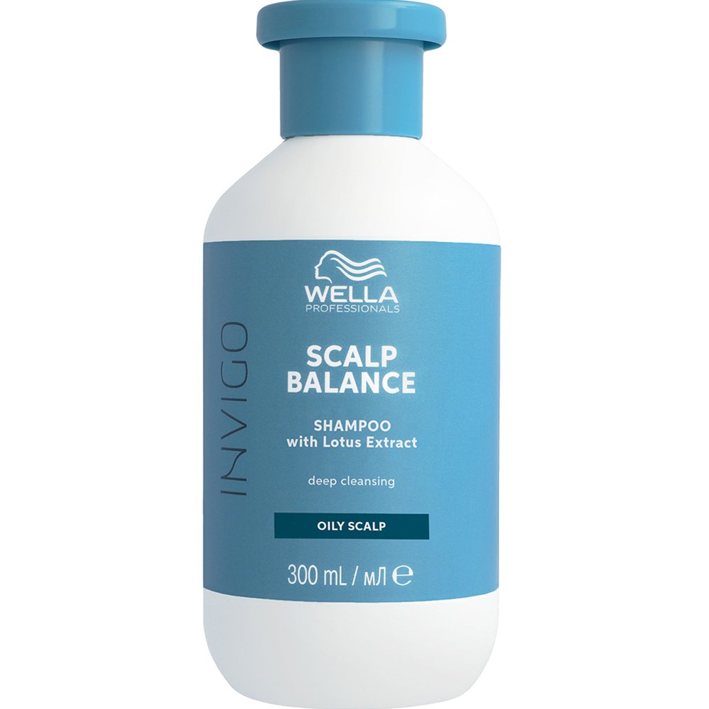 Wella Professionals Invigo Scalp Balance Deep Cleansing Shampoo with Lotus Extract for Oily Scalp Σαμπουάν Βαθύ Καθαρισμού με Εκχύλισμα Λωτού που Απομακρύνει τα Κατάλοιπα Προϊόντων Styling για Λιπαρό Τριχωτό Κεφαλής 300ml