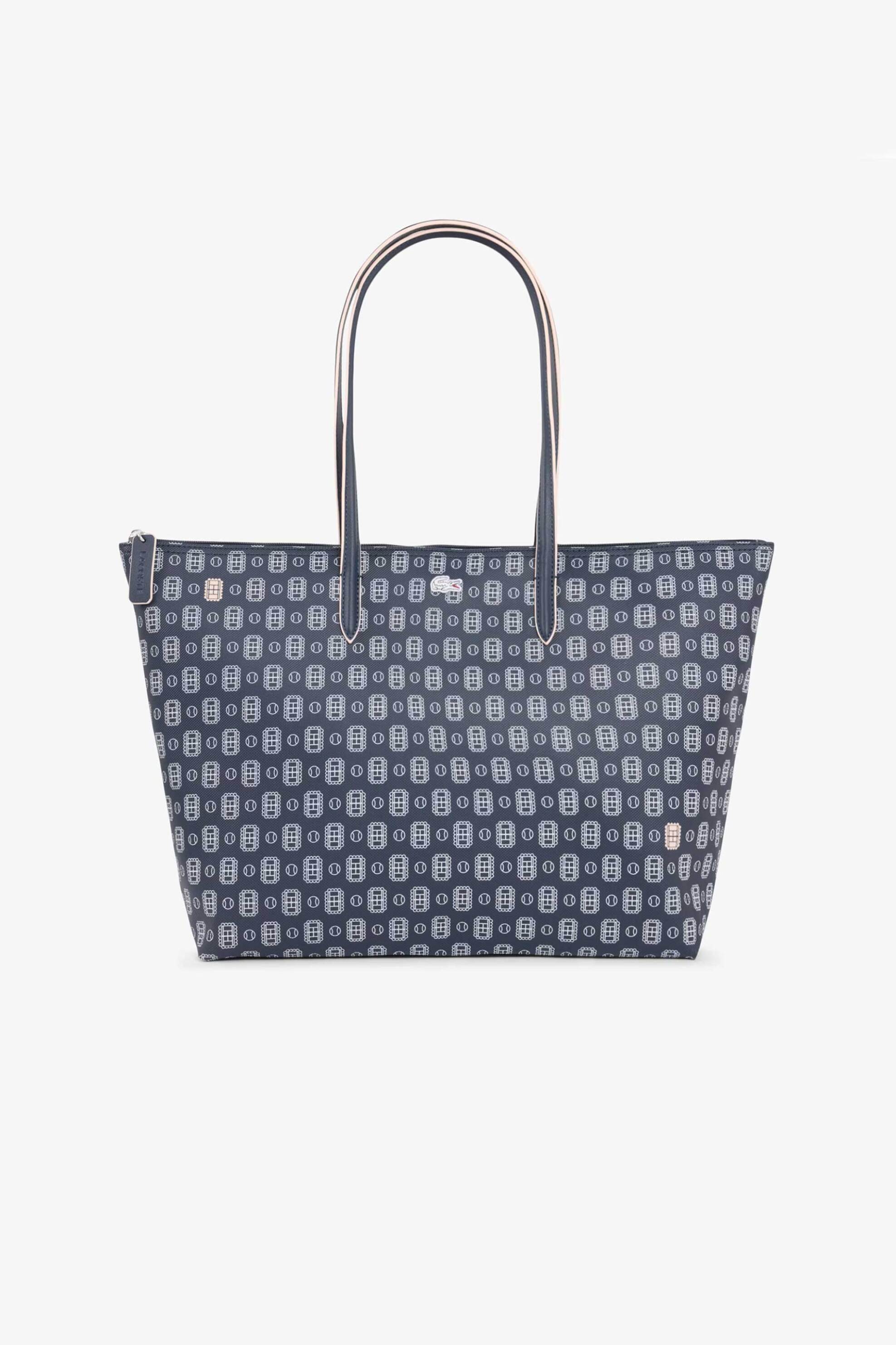 Lacoste γυναικεία τσάντα tote πικέ με all-over print "L.12.12 Concept Large" | ONE SIZE