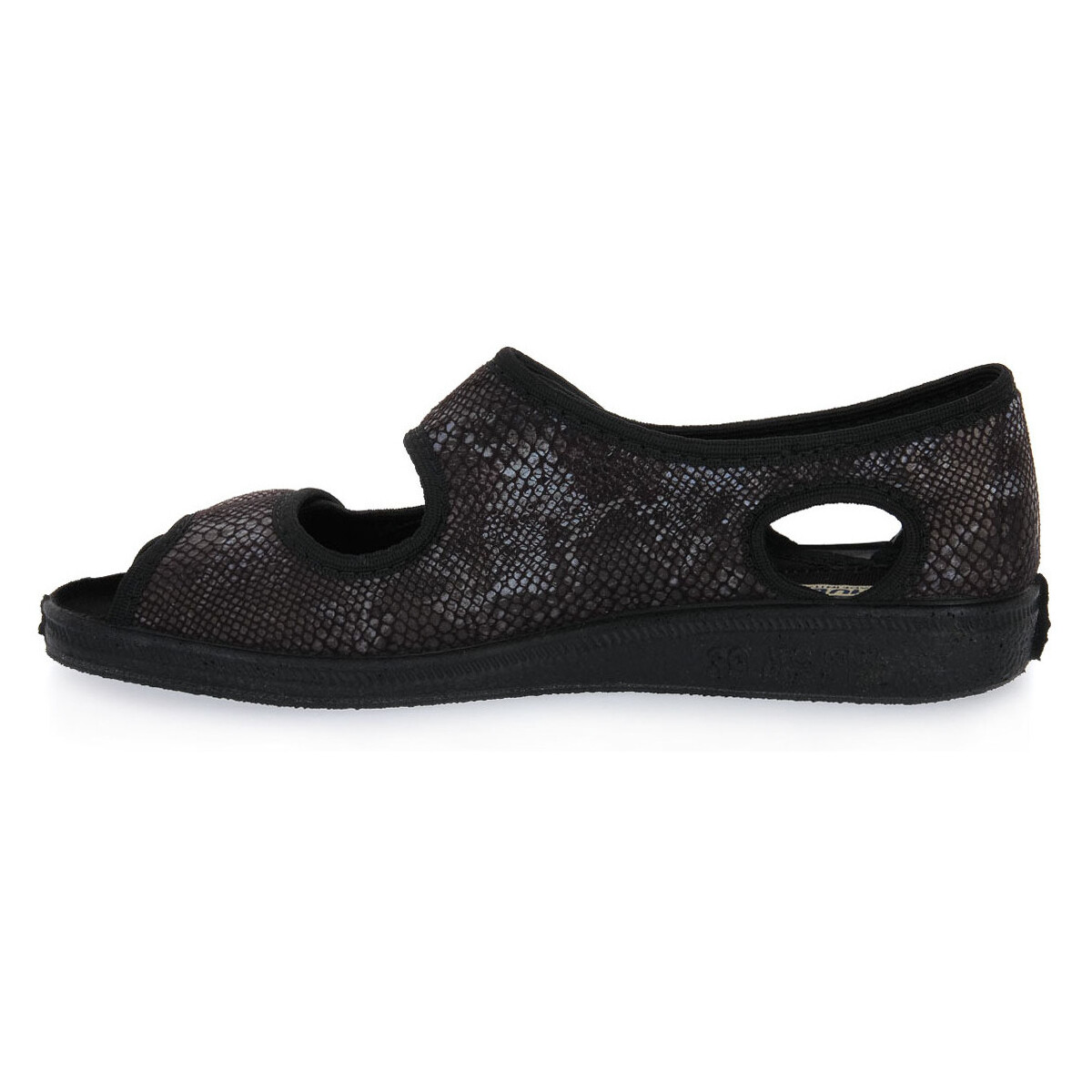 Σανδάλια Emanuela 667 NERO SNAKE