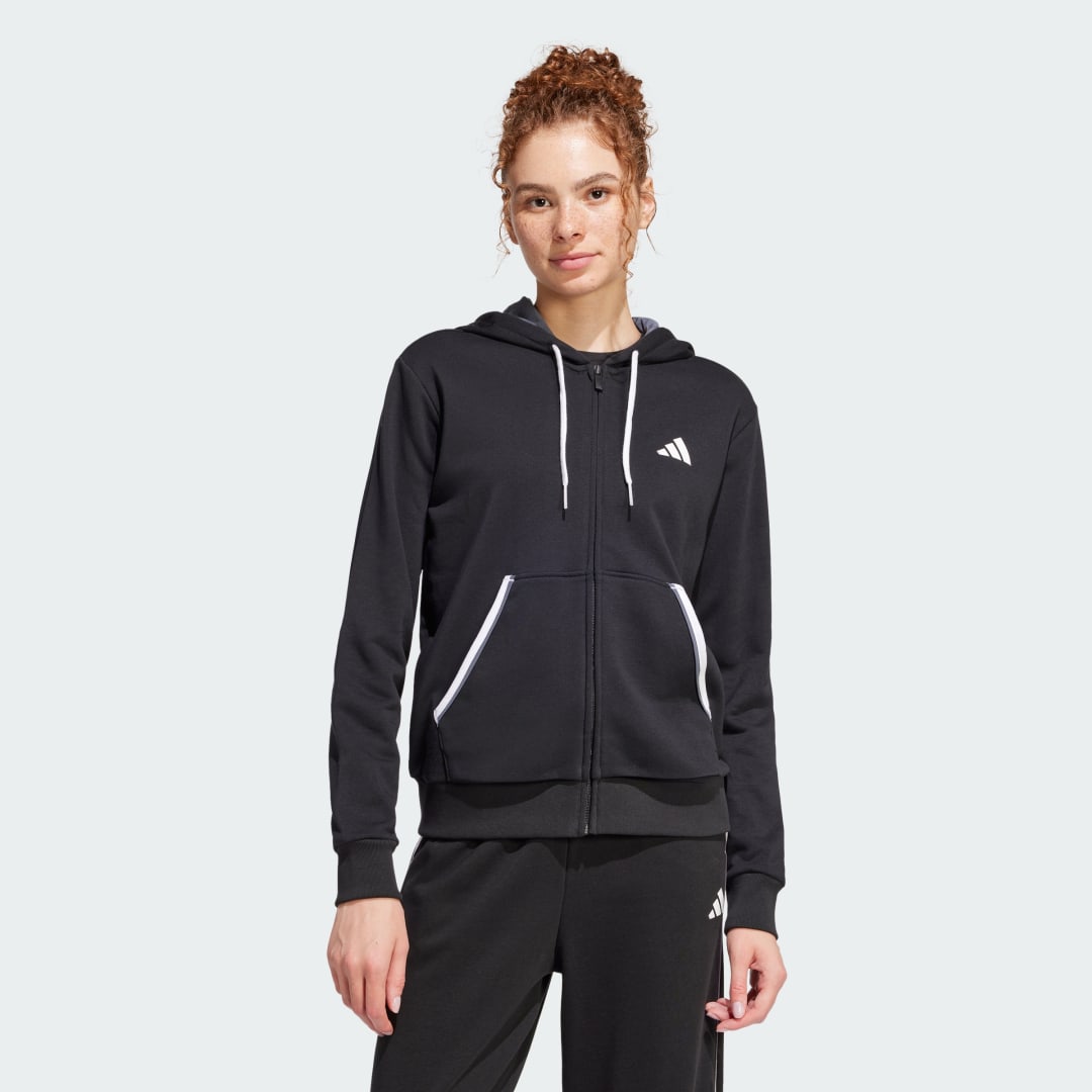 Essentials Color Pop French Terry Full-Zip Hoodie
