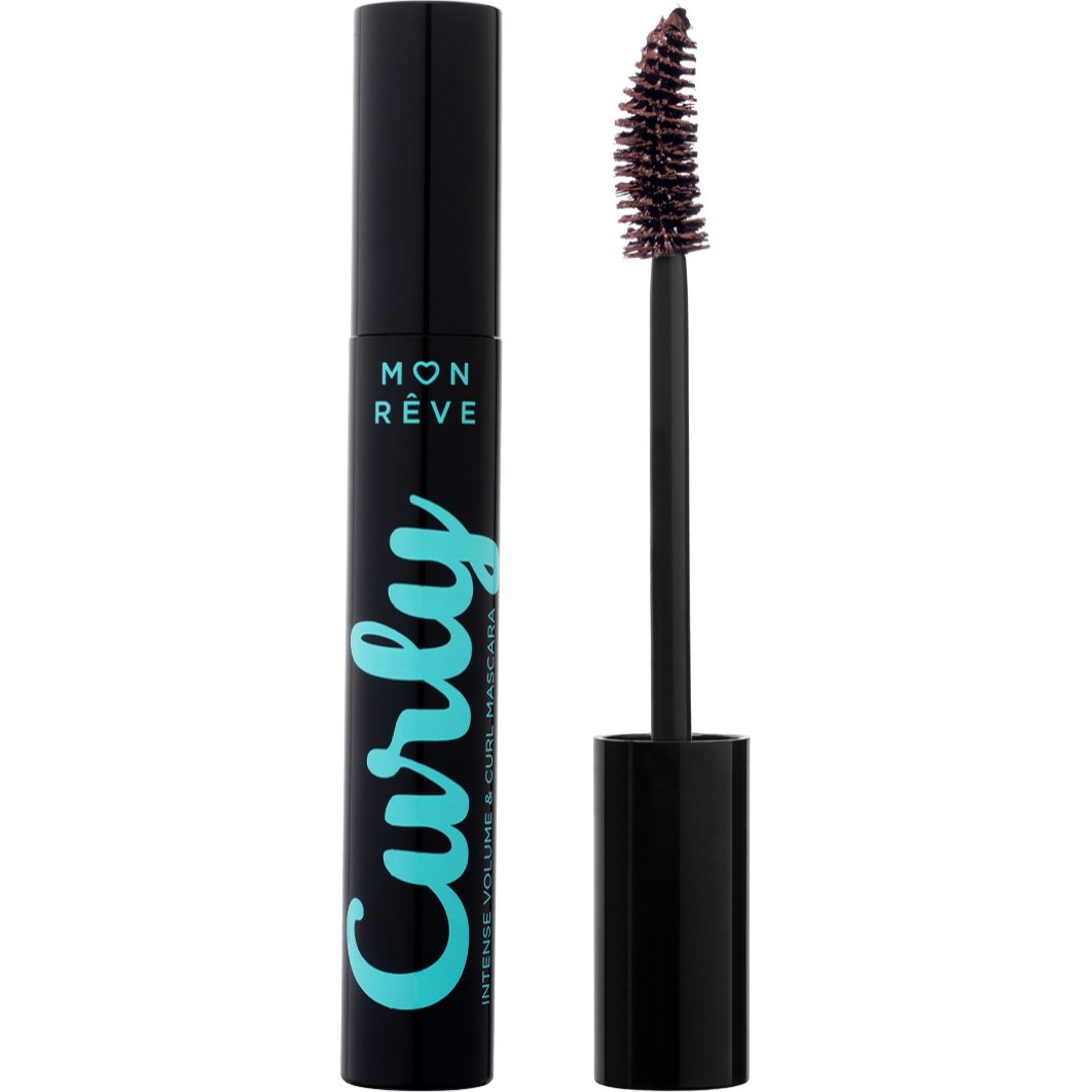 Mon Reve Curly Mascara Μάσκαρα για Μήκος, Καμπύλη & Όγκο με Καμπυλωτό Βουρτσάκι Ακριβείας 12ml