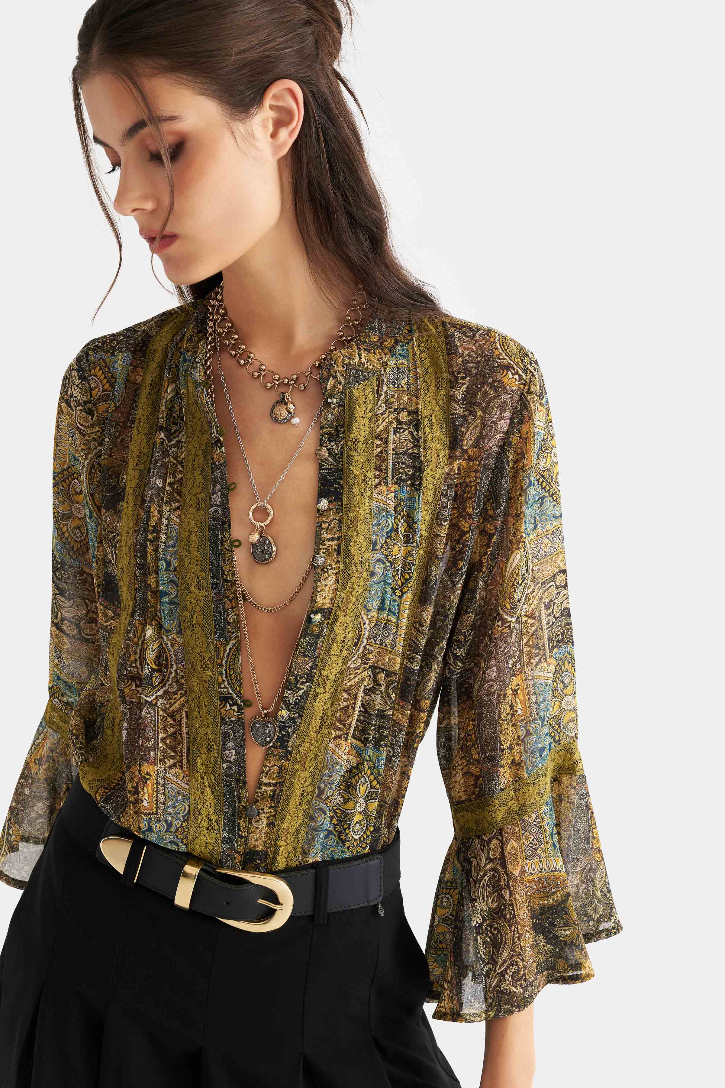Μπλούζα boho print - Πολύχρωμο