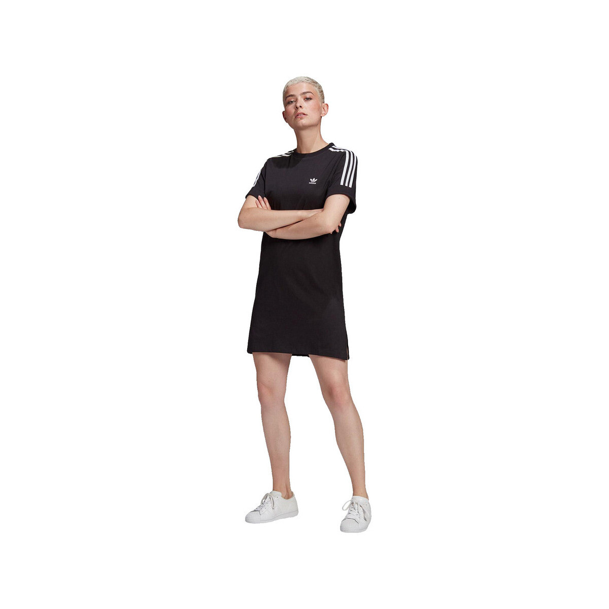 Κοντά Φορέματα adidas Robe T-shirt Adicolor Classics Roll-Up Sleeve coton