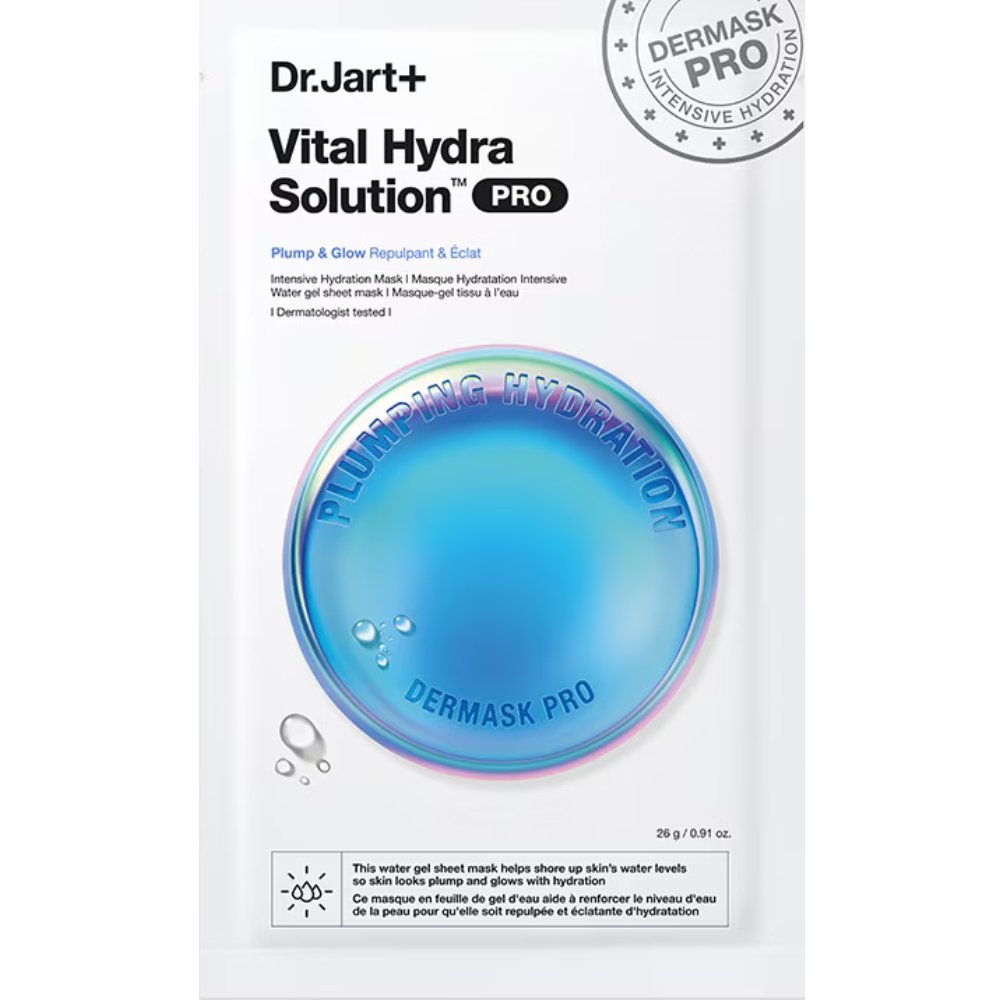 Dr.Jart+ Vital Hydra Solution Dermask Pro Ενυδατική Μάσκα Προσώπου με Υαλουρονικό Οξύ & Pentavitin, Κατάλληλη για Ευαίσθητες Επιδερμίδες 26g
