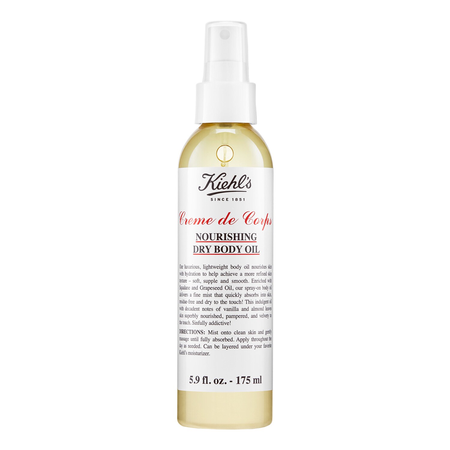 Kiehl's Since 1851 - Creme De Corps Nourishing - Ξηρό λάδι σώματος | 175 ml