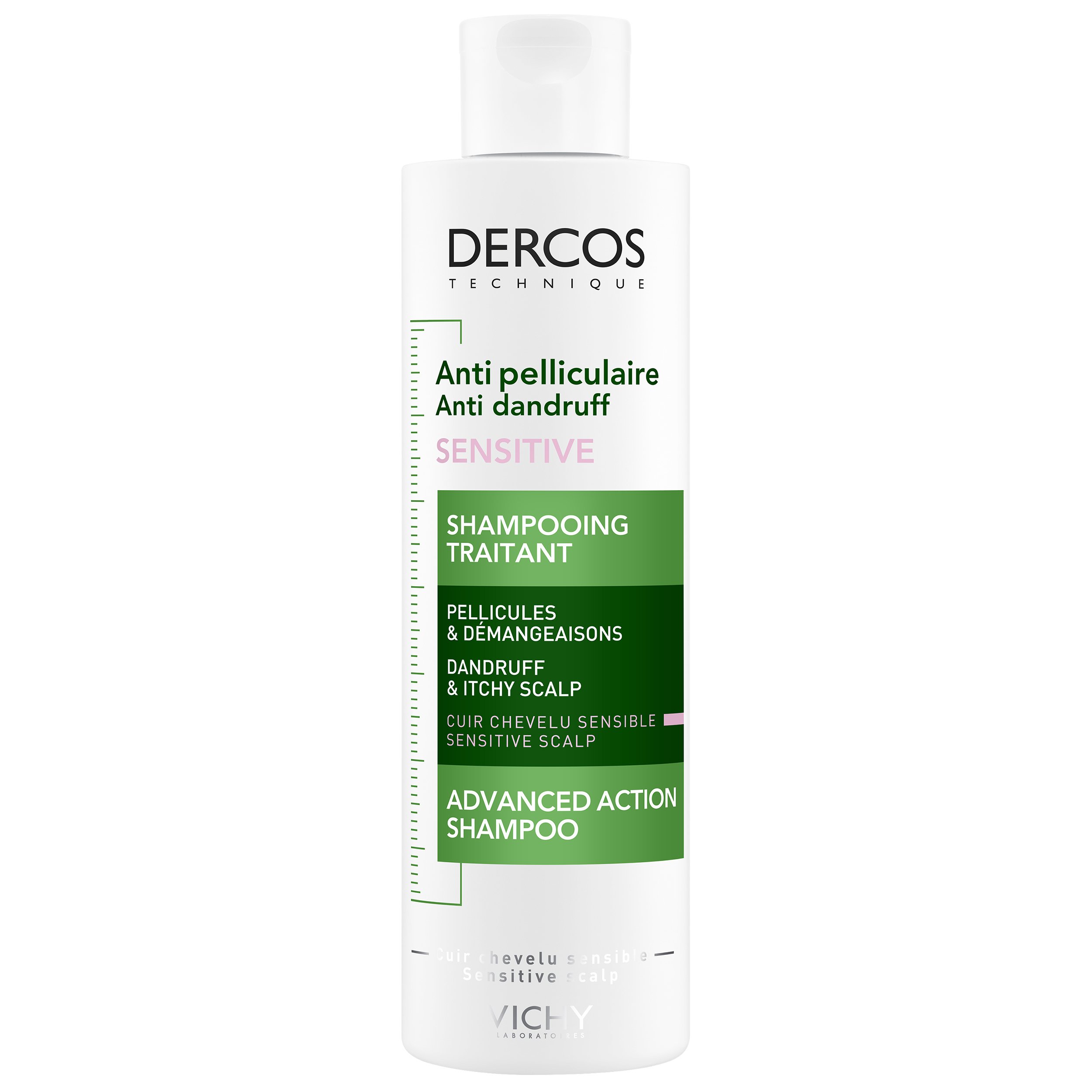 Vichy Dercos Anti-Dandruff Sensitive Shampoo Σαμπουάν Κατά της Ξηροδερμίας, της Πιτυρίδας & του Κνησμού για το Ευαίσθητο Τριχωτό 200ml