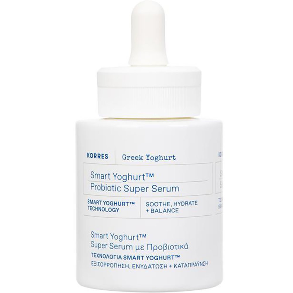 Korres Greek Yoghurt Smart Probiotic Super Serum Ορός Προσώπου με Εκχύλισμα Ελληνικού Γιαουρτιού για Εξισορρόπηση, Ενυδάτωση & Καταπράυνση 30ml