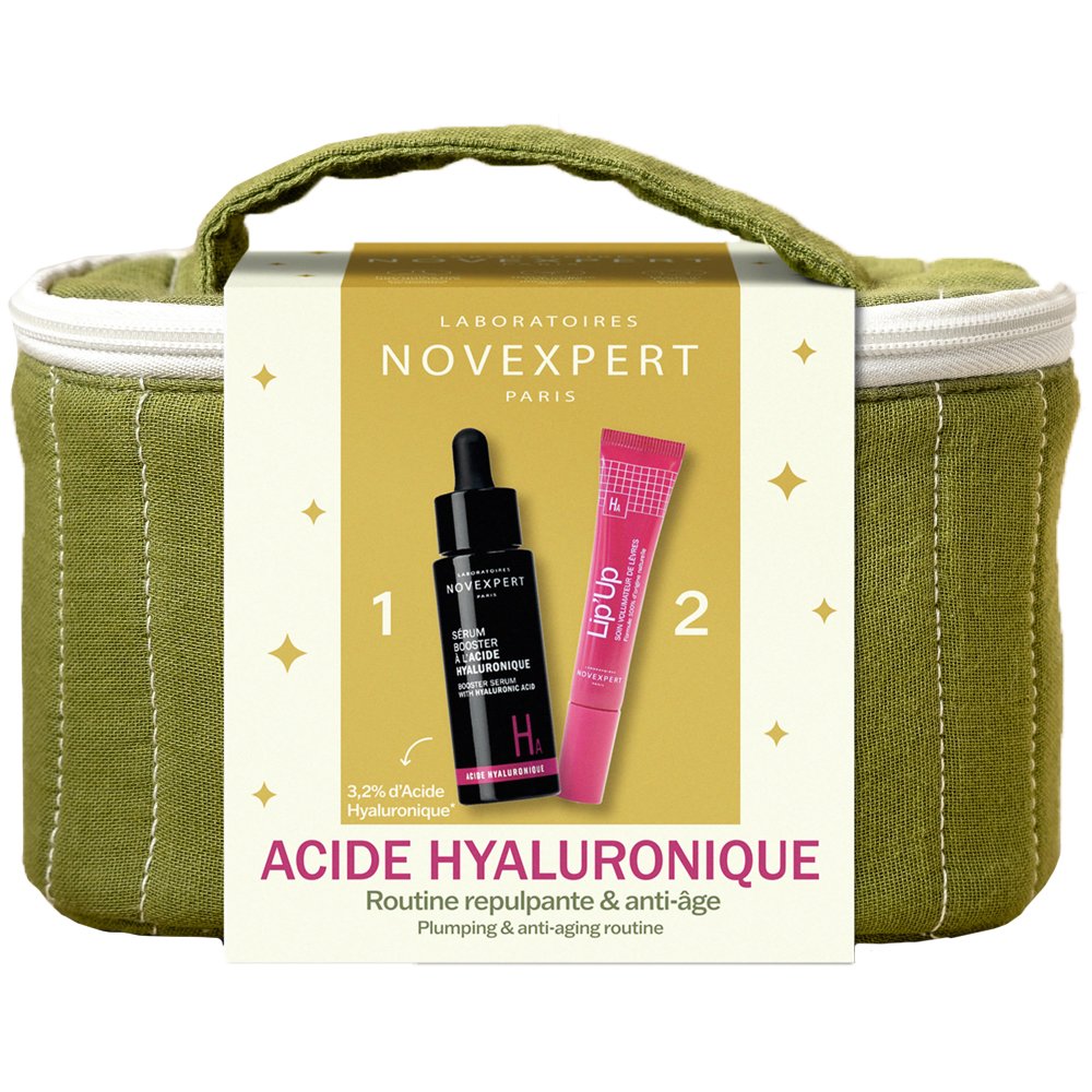 Novexpert Promo Anti-Aging Hyaluronic Acid Booster Serum 30ml & Moisturizing Anti-Wrinkle Lip'up Lip Balm