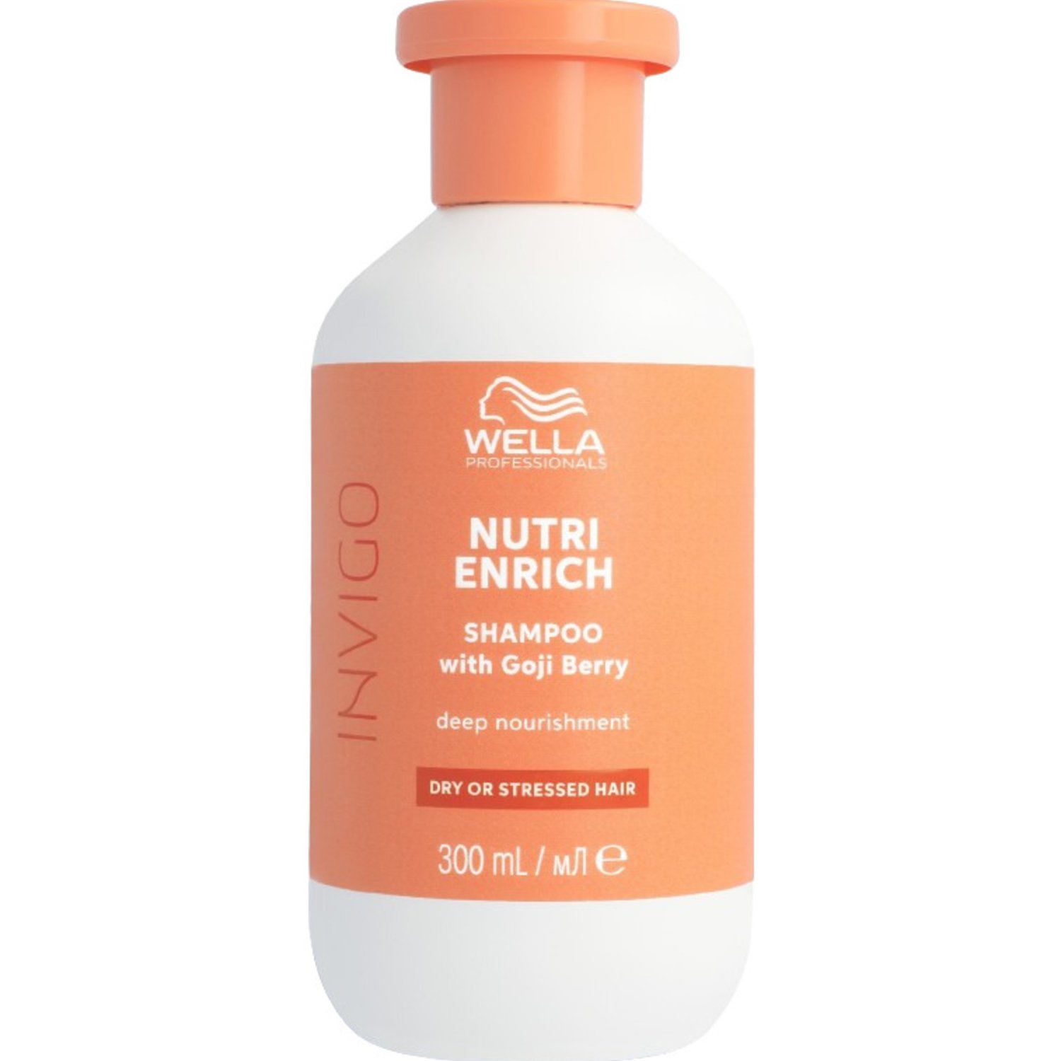 Wella Professionals Invigo Nutri Enrich Deep Nourishment Shampoo with Goji Berry for Dry or Stressed Hair Σαμπουάν Βαθιάς Θρέψης που Χαρίζει Ζωντάνια & Απαλότητα για Ξηρά & Ταλαιπωρημένα Μαλλιά 300ml