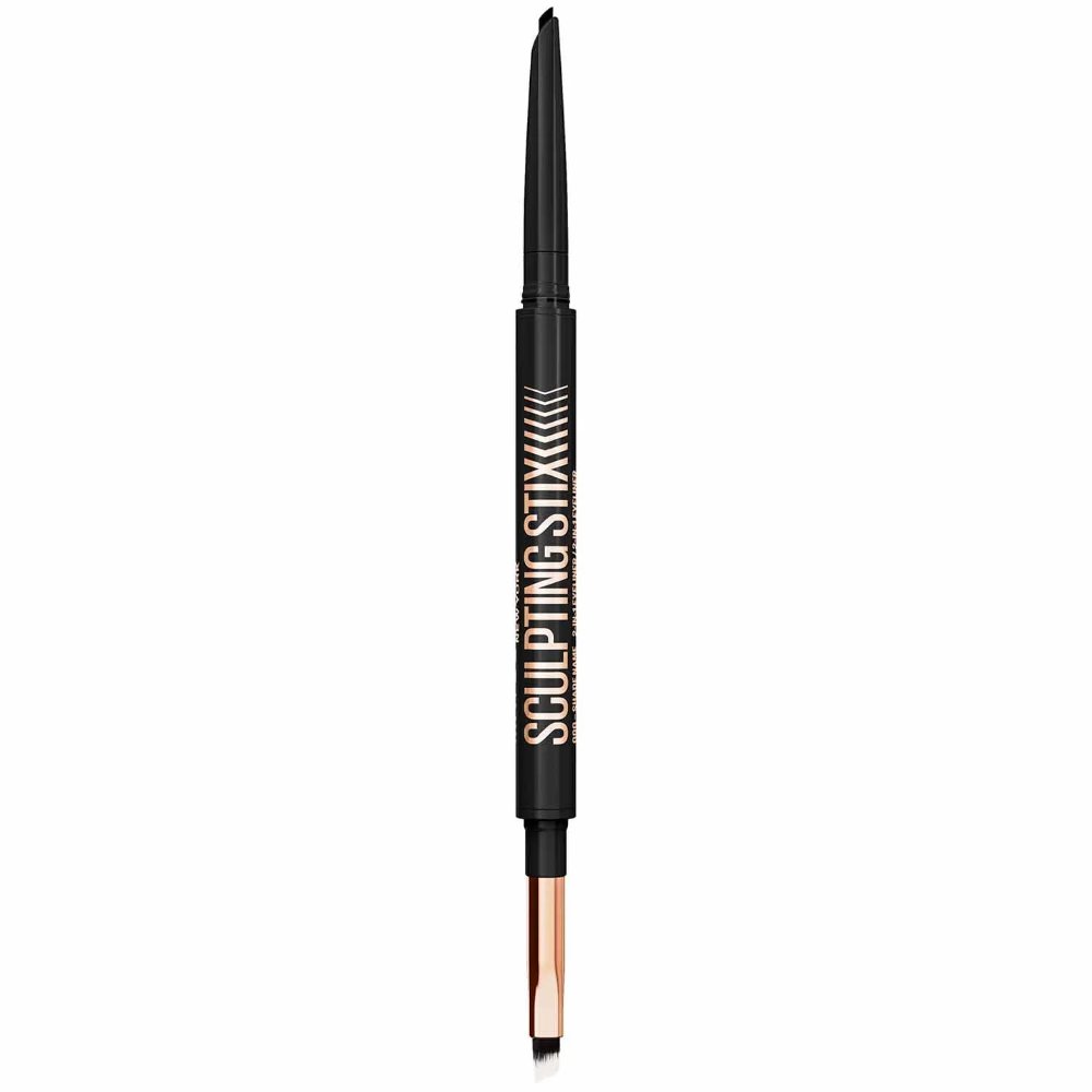 Maybelline Sculpting Stix Eyeliner Countour Μολύβι Ματιών 2 σε 1 με Πινέλο, Πλούσιο Χρώμα & Κρεμώδη Ματ Σύνθεση 1 Τεμάχιο - 016 Black Blur