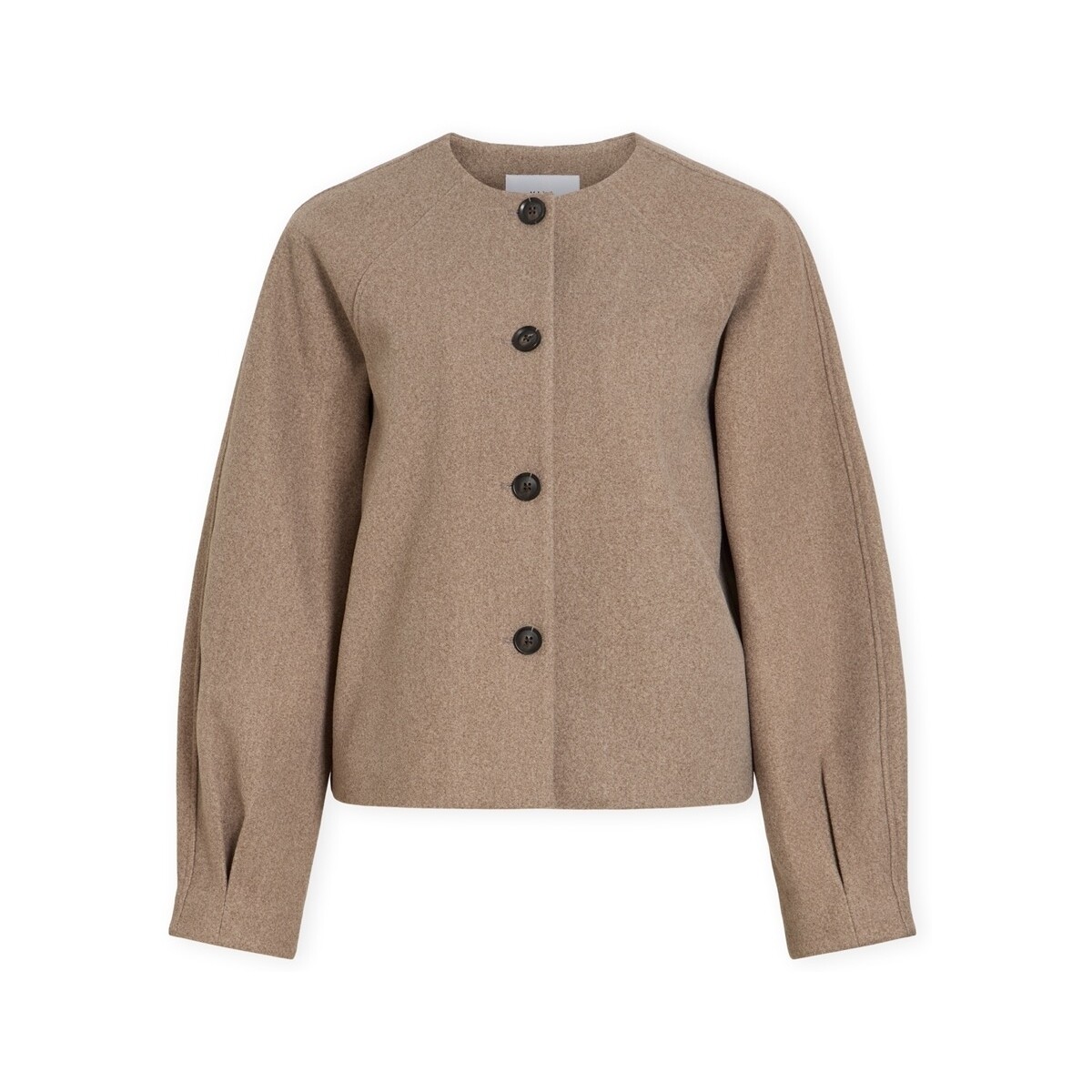 Παλτό Vila Lally Jacket - Dark Natural Melange