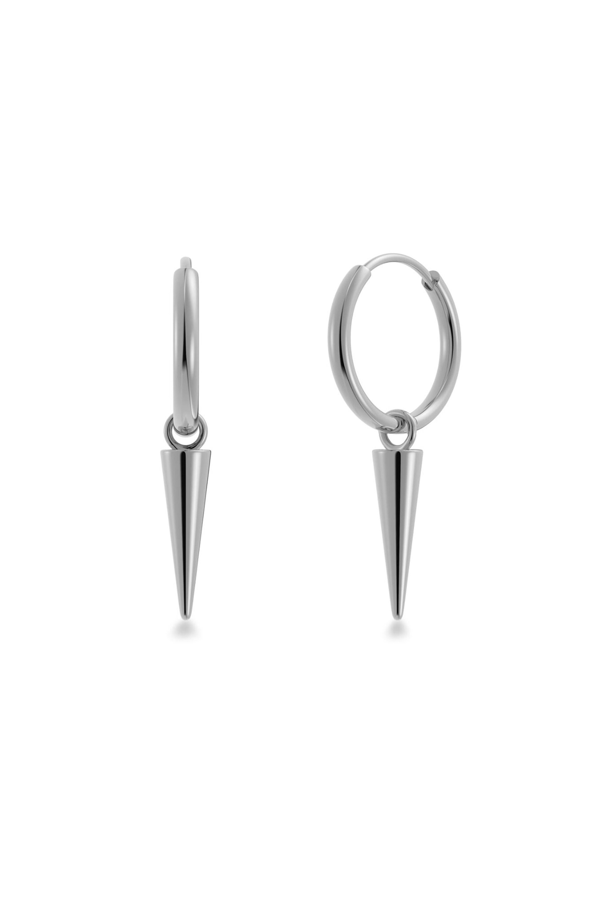 EDBLAD γυναικεία σκουλαρίκια "Peak Hoops Steel"