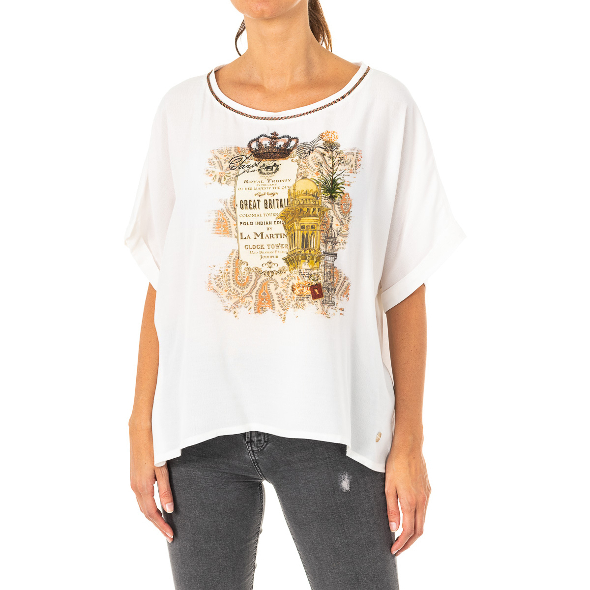 T-shirt με κοντά μανίκια La Martina LWRE32