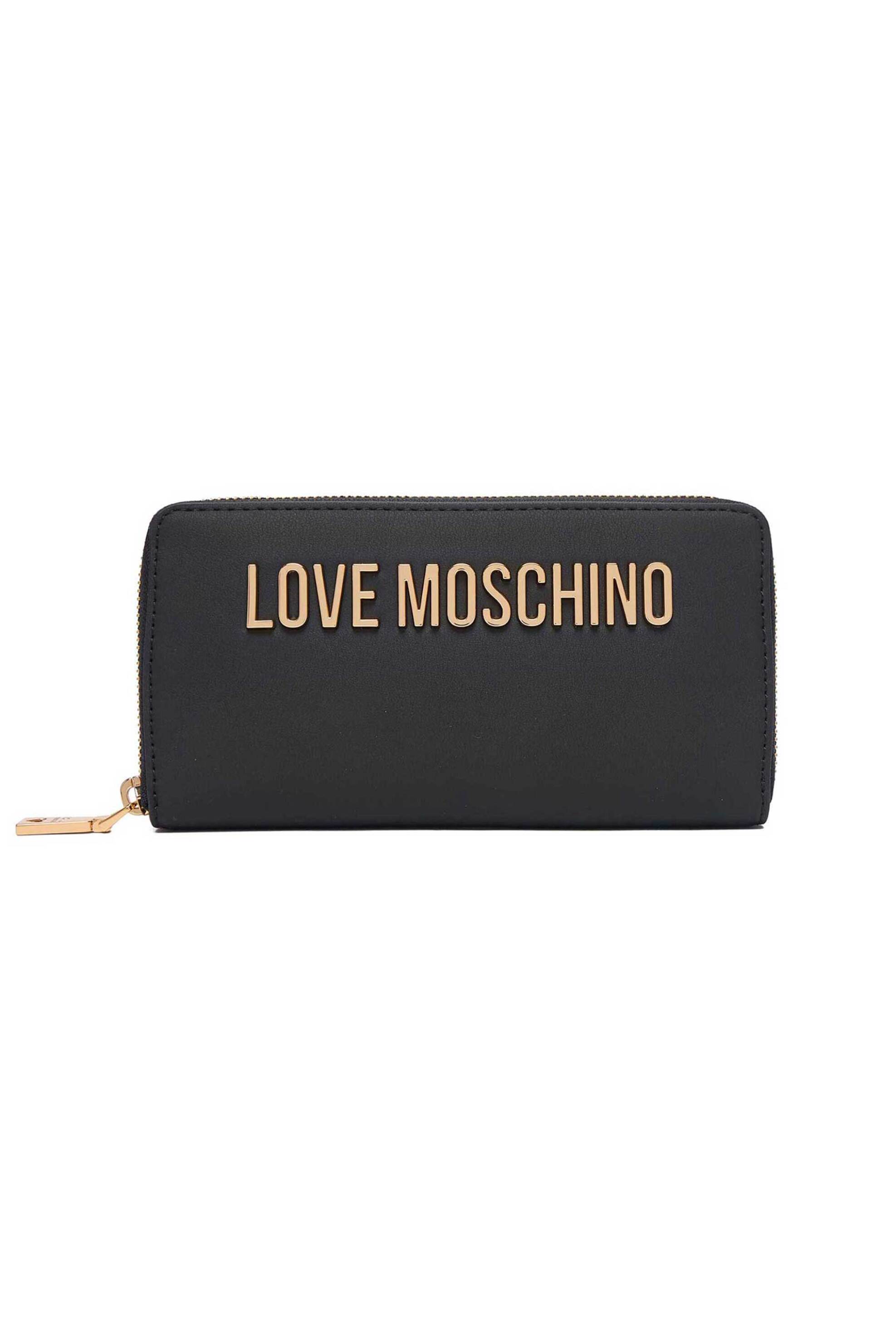 Love Moschino γυναικείο πορτοφόλι με μεταλλικό λογότυπο