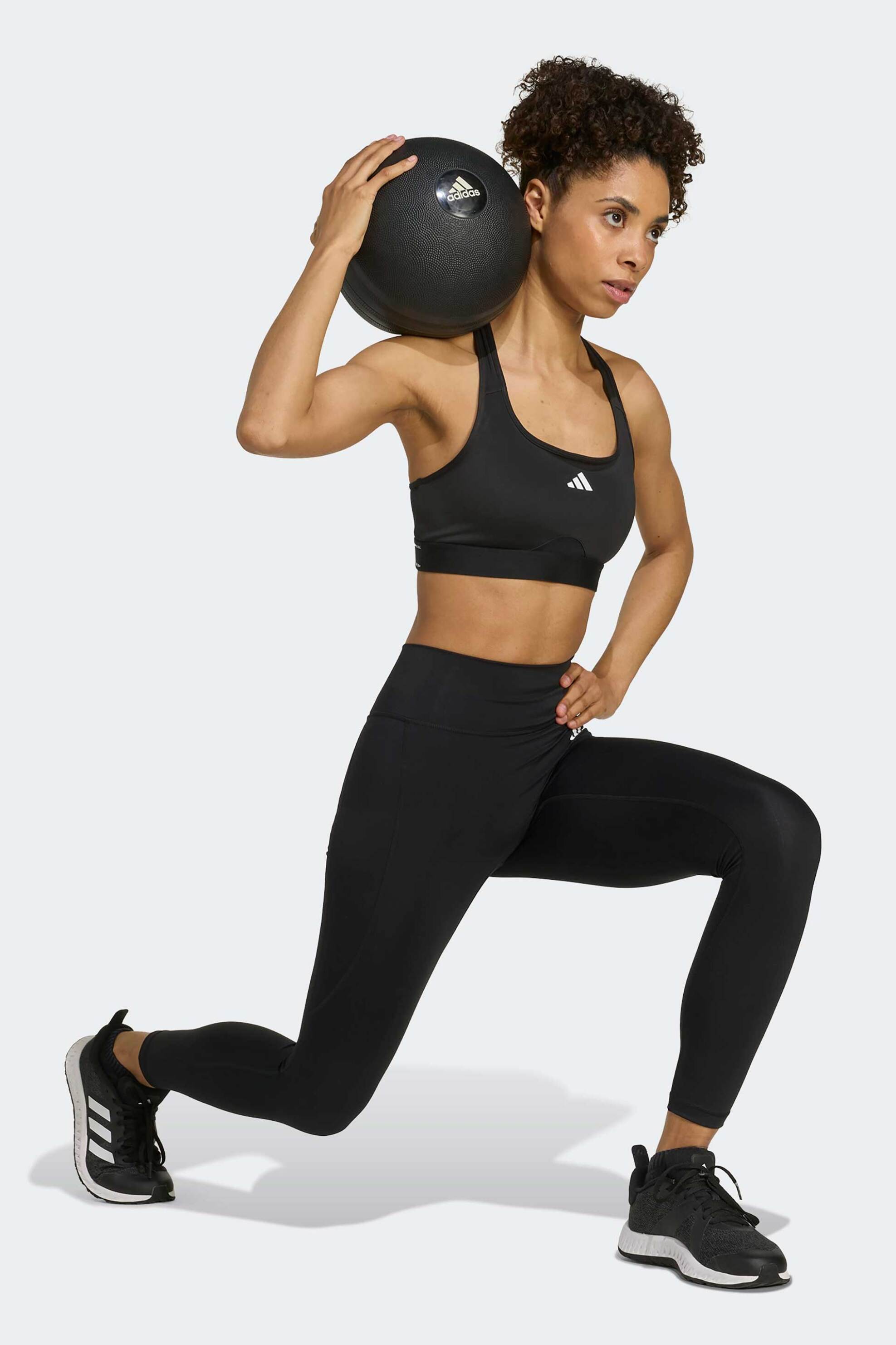 Adidas γυναικείο αθλητικό κολάν με λογότυπο "Optime Essentials 7/8"