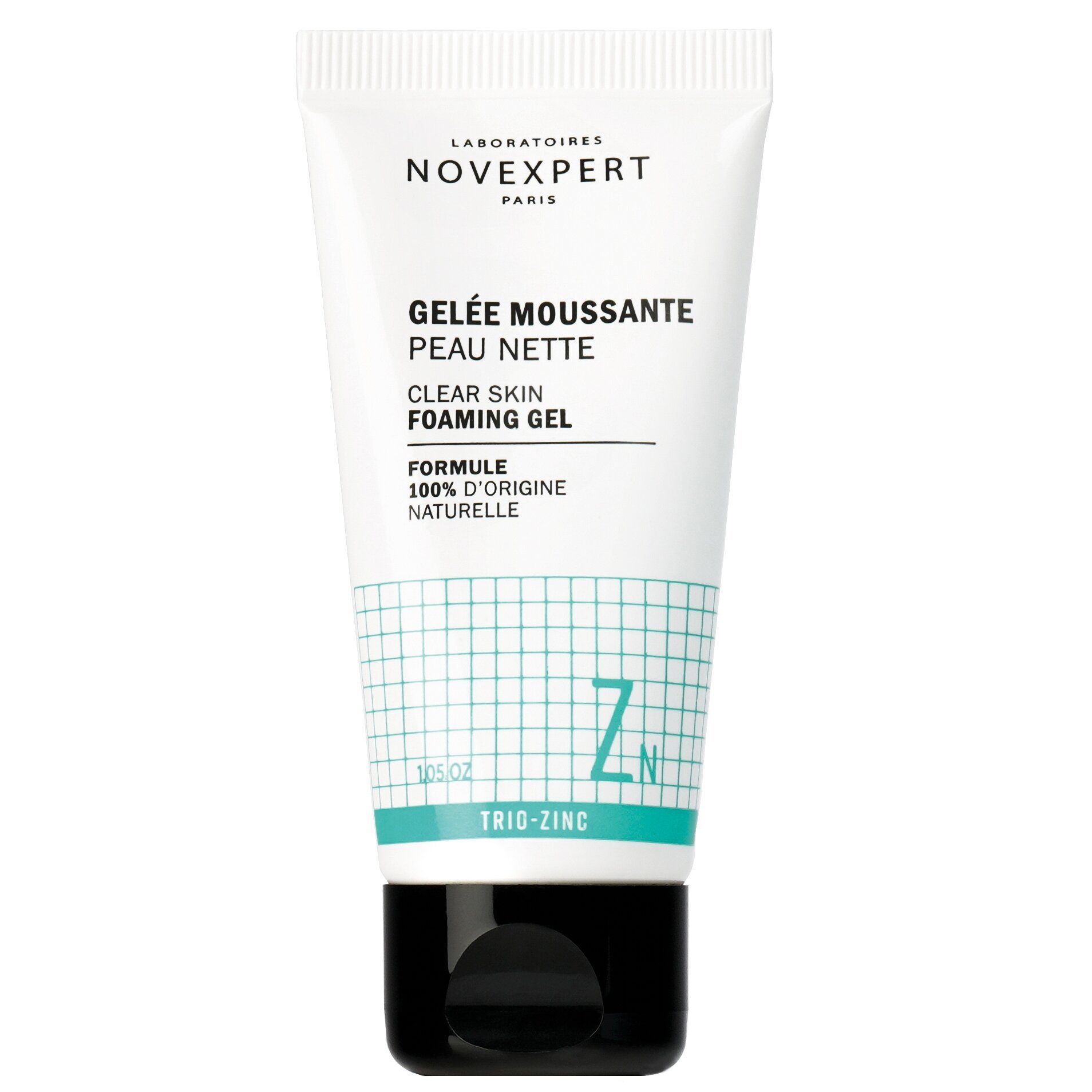 Novexpert Trio-Zinc Clear Skin Foaming Gel Αφρώδες Τζελ Καθαρισμού Κατάλληλο για Επιδερμίδα με Τάση Ακμής Travel Size 30g