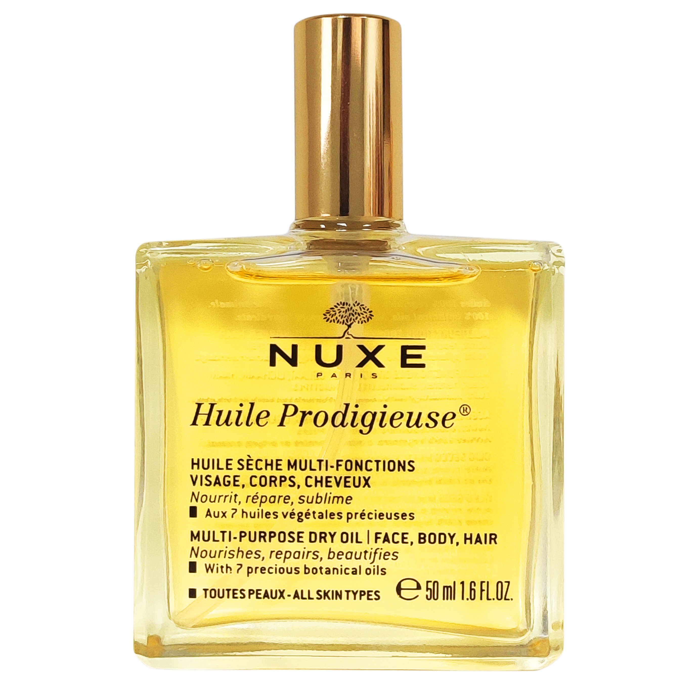 Nuxe Huile Prodigieuse Ξηρό Λάδι Ενυδάτωσης & Λάμψης για Πρόσωπο - Σώμα - Μαλλιά με Άρωμα από Άνθη Πορτοκαλιάς, Μανόλιας & Βανίλιας 50ml