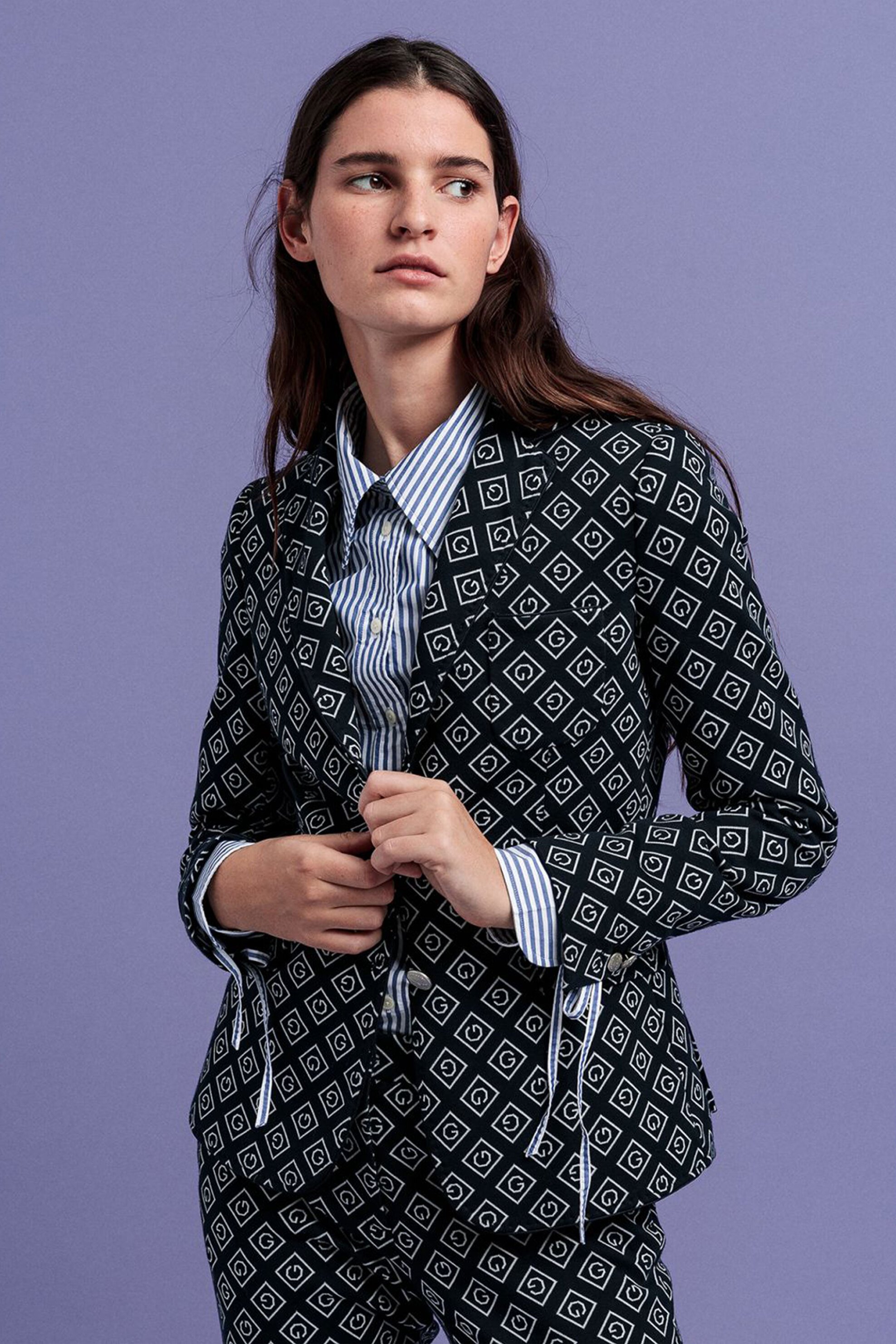 Gant γυναικείο σακάκι με G print "Iconic G" | 36