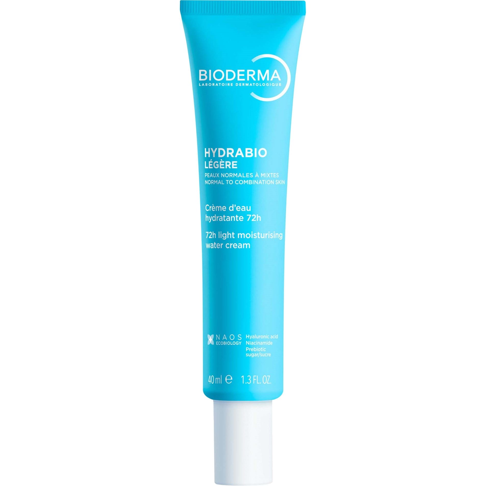 Bioderma Hydrabio Legere 72h Light Moisturising Water Cream Ενυδατική Φροντίδα Προσώπου Ελαφριάς, Δροσερής Υφής που Μετατρέπεται σε Νερό για την Κανονική, Μικτή Επιδερμίδα 40ml