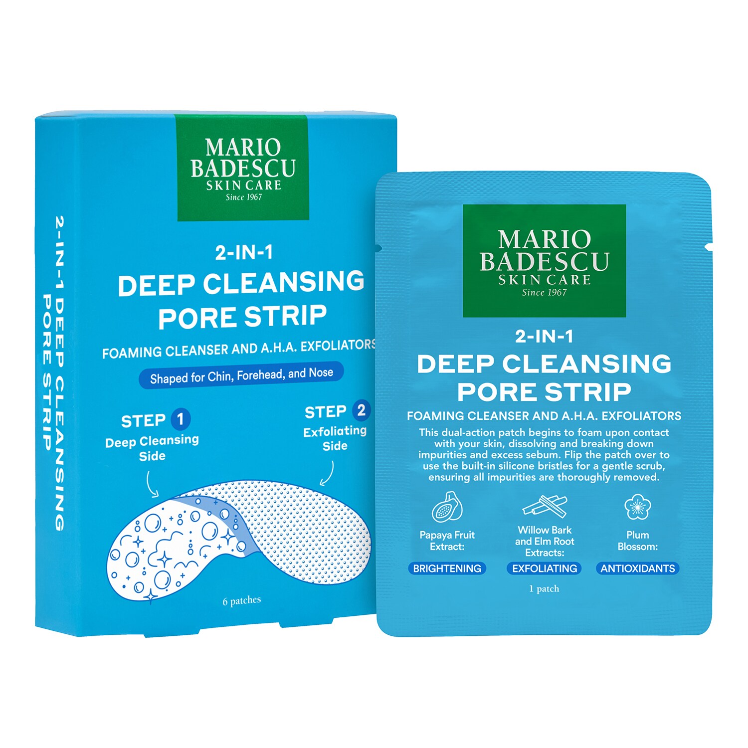 Mario Badescu - 2-IN-1 DEEP CLEANSING PORE STRIP - Ξεμπλοκάρει τους πόρους