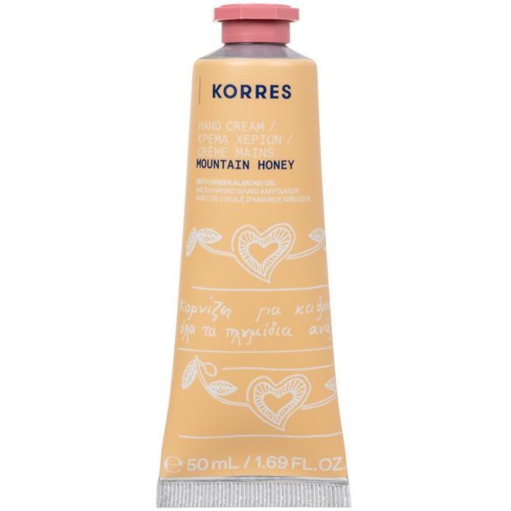 Korres Mountain Honey Hand Cream Ενυδατική Κρέμα Χεριών με Γλυκιές Νότες από Μέλι του Βουνού & Ελληνικό Έλαιο Αμυγδάλου 50ml
