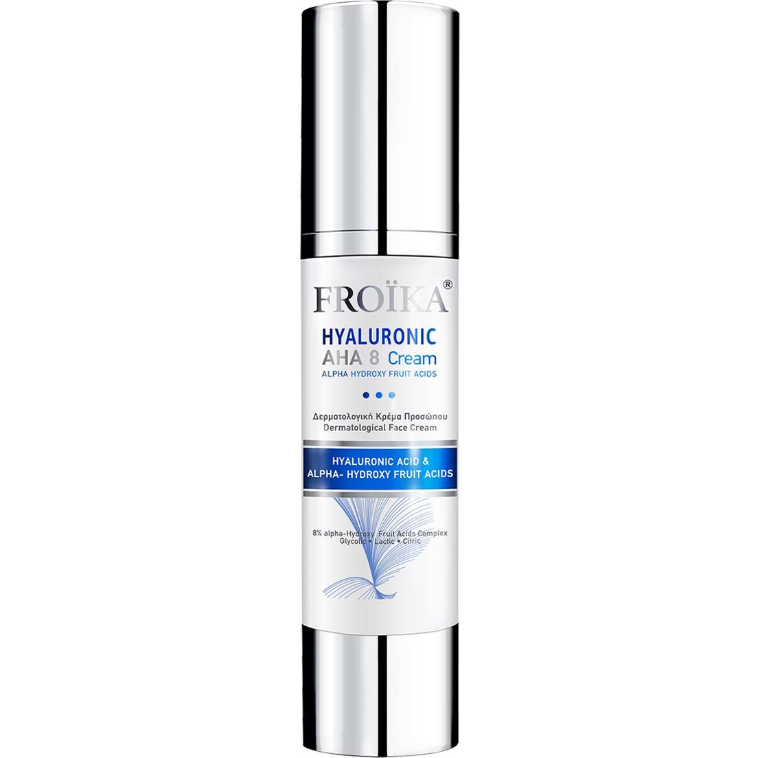 Froika Hyaluronic AHA-8 Cream Κρέμα με Α-Υδροξυοξέα Φρούτων & Υαλουρονικό Οξύ 50ml