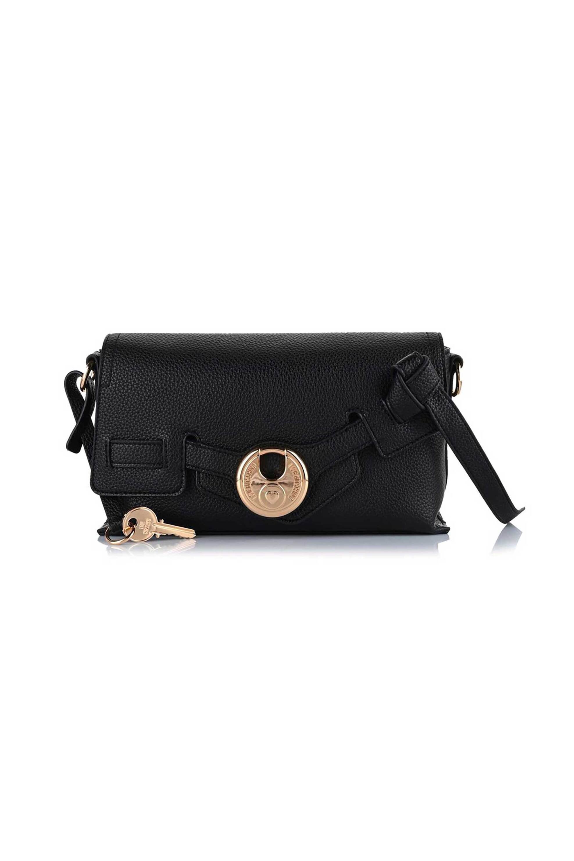 Love Moschino γυναικεία τσάντα crossbody με μεταλλικό λογότυπο