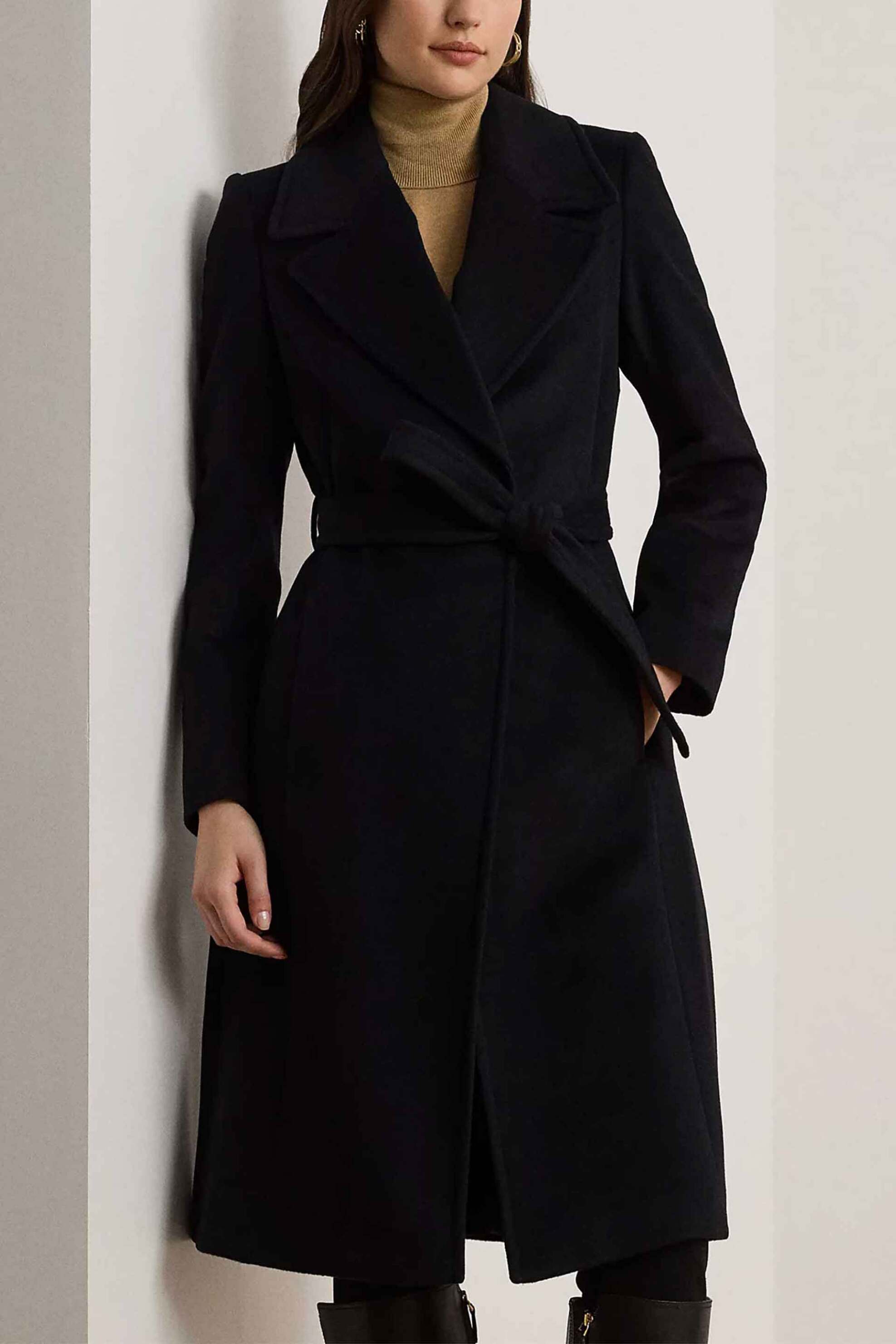 Lauren Ralph Lauren γυναικείο παλτό με περιεκτικότητα σε μαλλί και κασμίρι Straight Fit