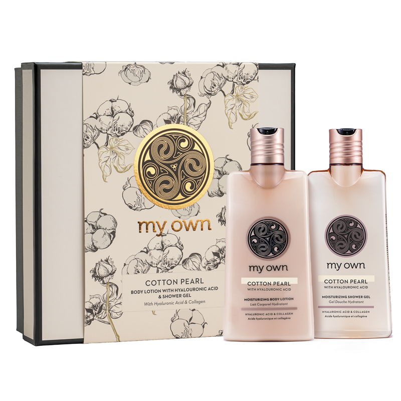 Cotton Pearl with Hyalouronic Acid Body Lotion 310ml & Shower Gel 310ml