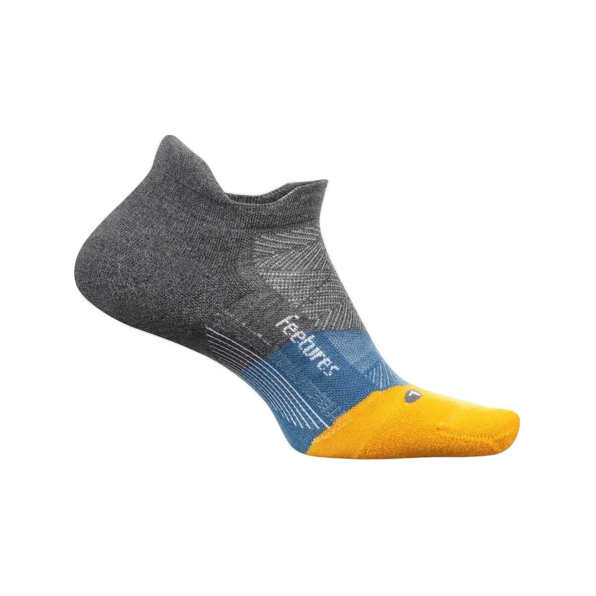 Αθλητικές κάλτσες Feetures Chaussettes Elite Light Cushion Tab gris synthétiques