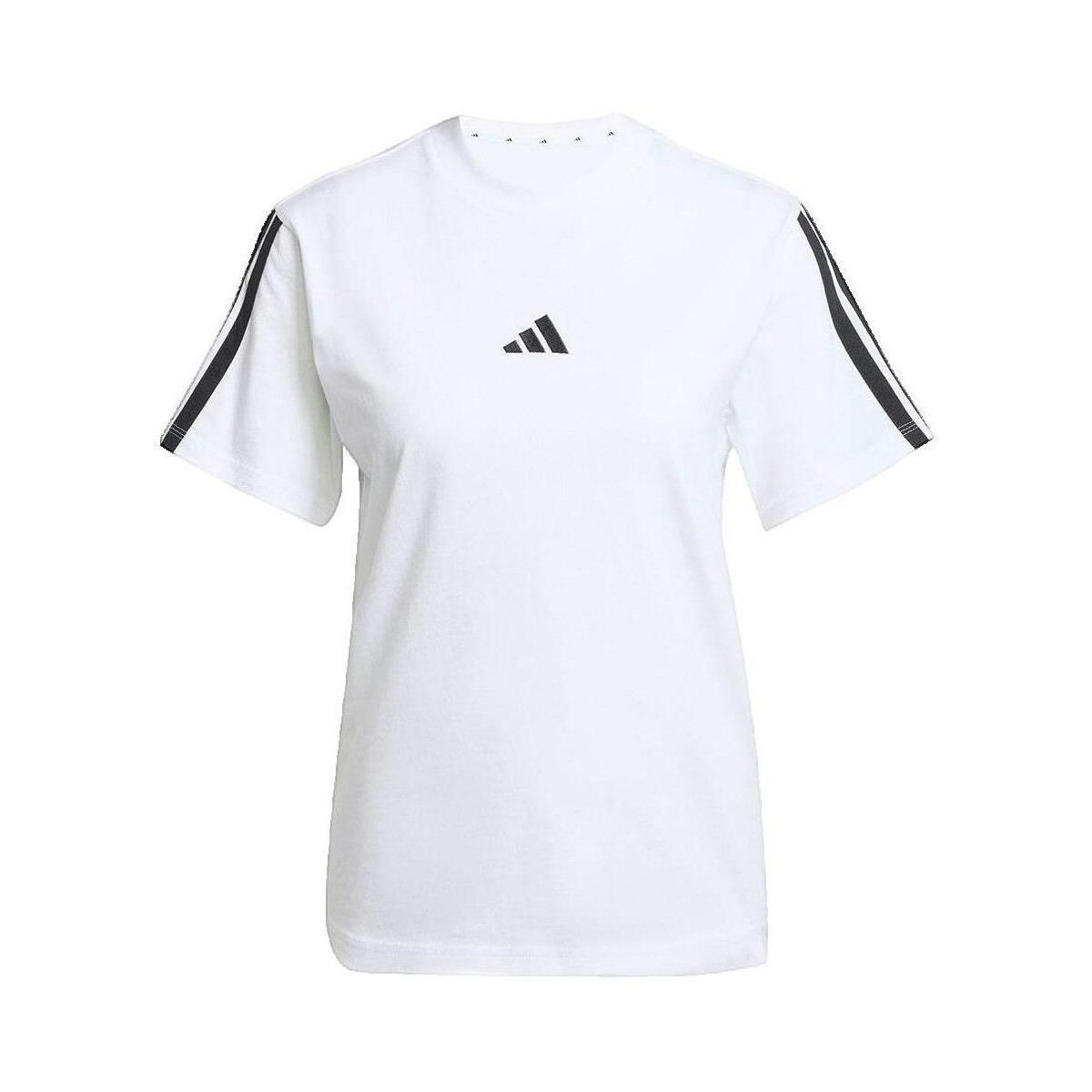 T-shirt με κοντά μανίκια adidas T-shirt Essentials 3 Stripes blanc