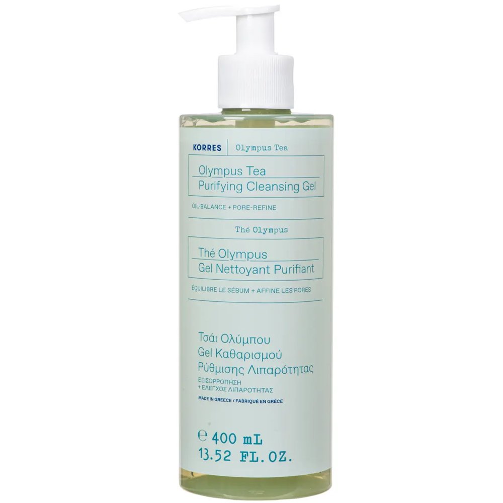 Korres Olympus Tea Purifying Cleansing Gel Τζελ Καθαρισμού Προσώπου για την Ρύθμιση της Λιπαρότητας 400ml