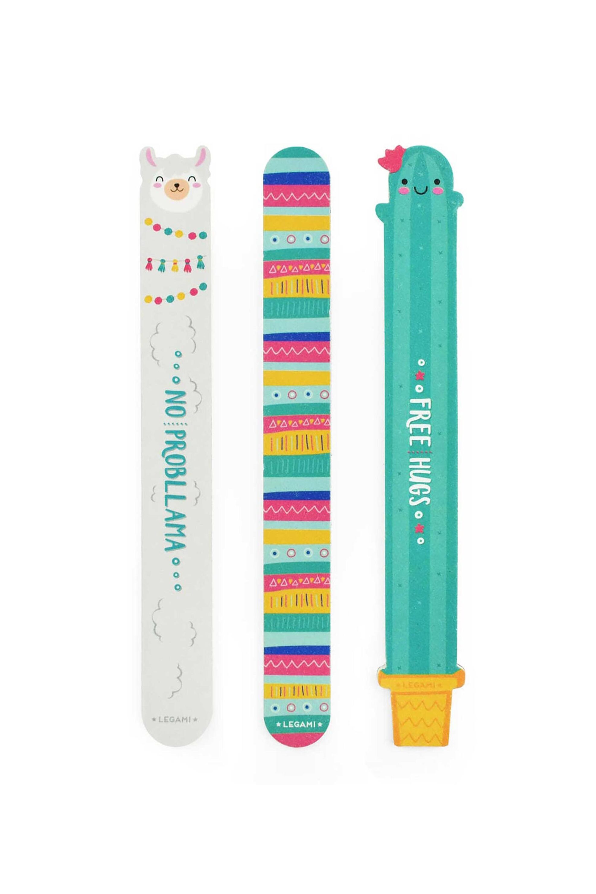 Legami Set of 3 Llama Nail Files - Nails Before Males