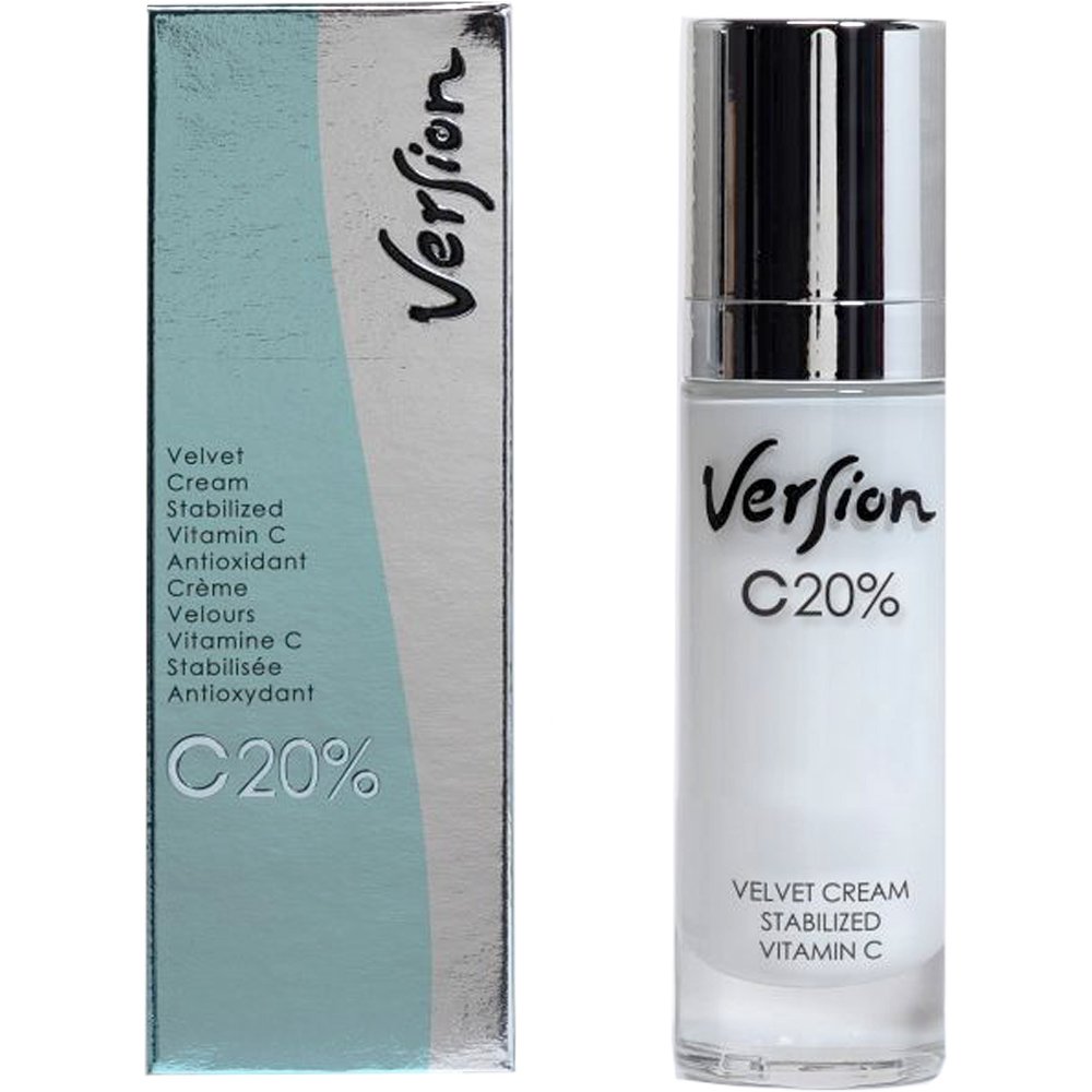 Version C20% Velvet Cream Αντιοξειδωτική Κρέμα Προσώπου Πολύ Υψηλής Συγκέντρωσης Βιταμίνης C 30ml